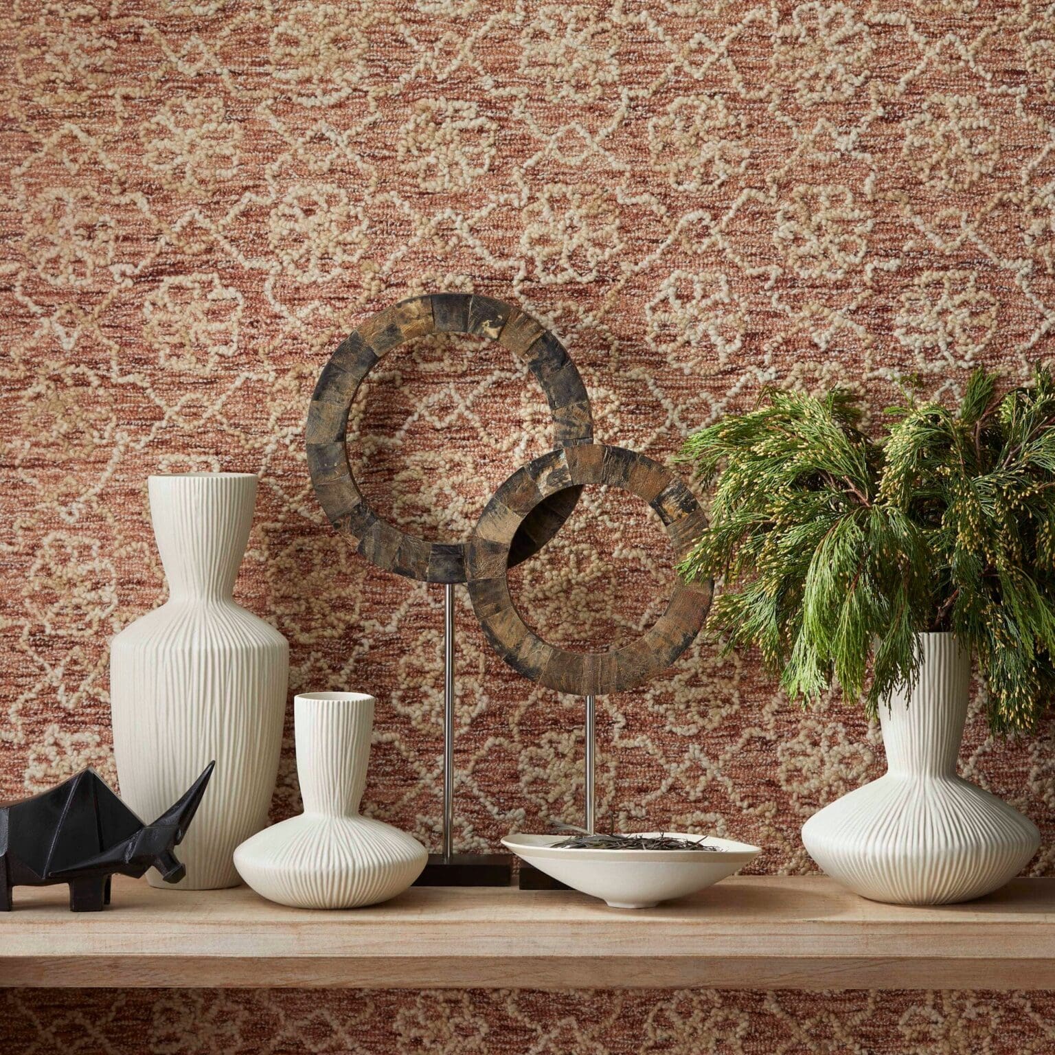 Cyan Design 07217 Portal Sculpture - Brown And Stainless Steel - Medium