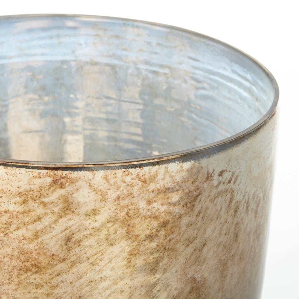 Cyan Design 09770 Tassilo Vase - Nickel And Ocean Glass - Small