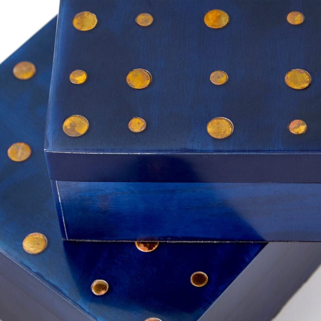 Cyan Design 09789 Dotty Container - Black And Brass - Large