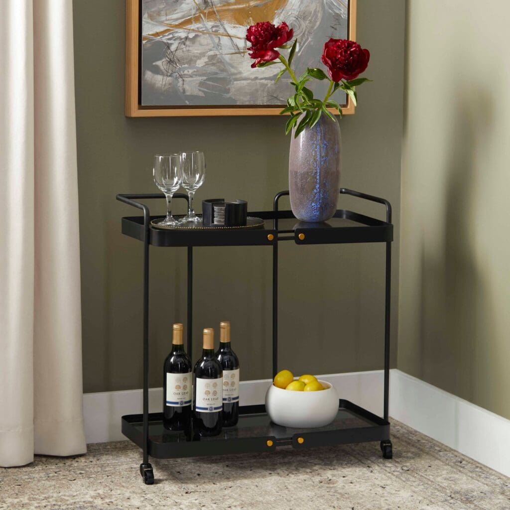 Cyan Design 09791 Jameson Coasters - Nickel And Black