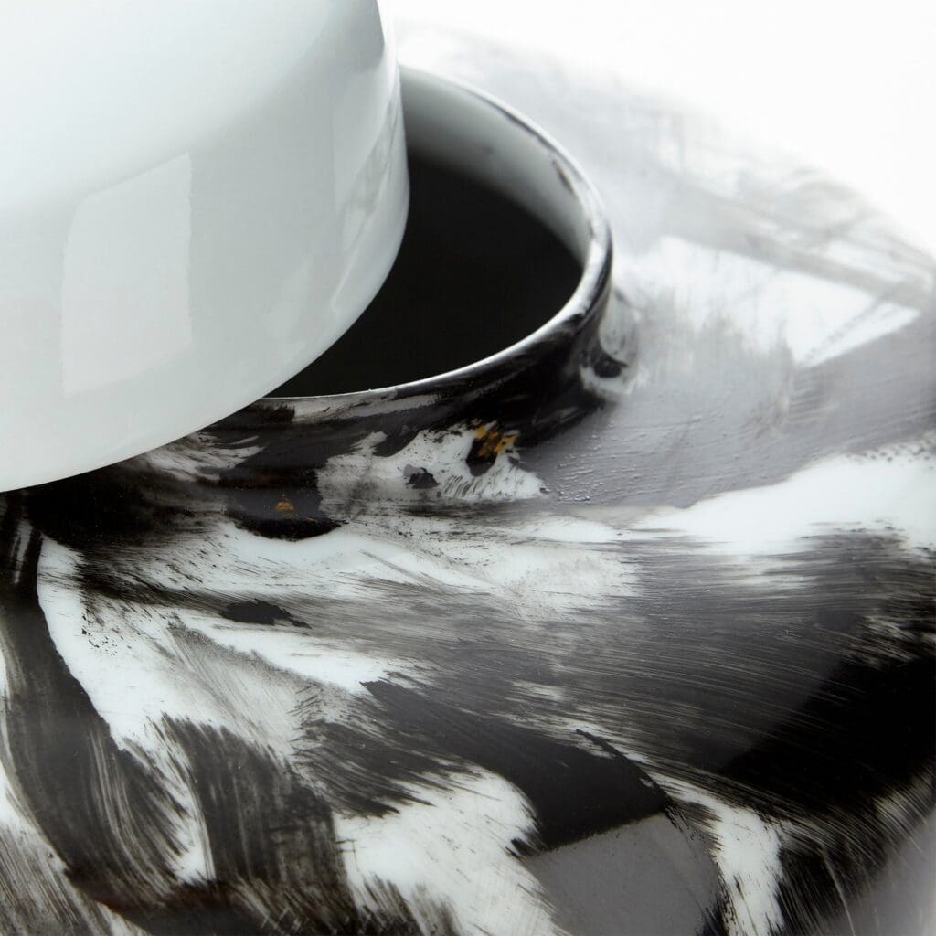 Cyan Design 09879 Pollock Container - Black And White - Large