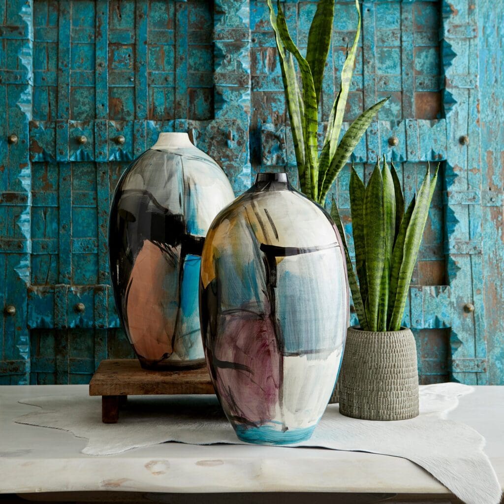Cyan Design 09884 Carmen Vase #1 - Multi Colored Blue