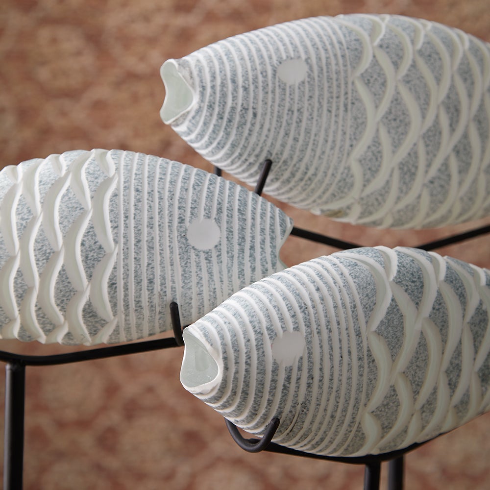 Cyan Design 10034 Grouper Sculpture - Clear And Frosted - Small