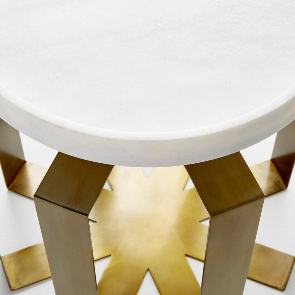 Cyan Design 10053 Canterbury Side Table - Aged Brass