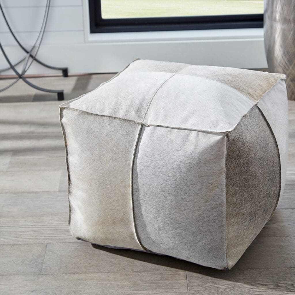 Cyan Design 10129 Brixton Pouf - Grey