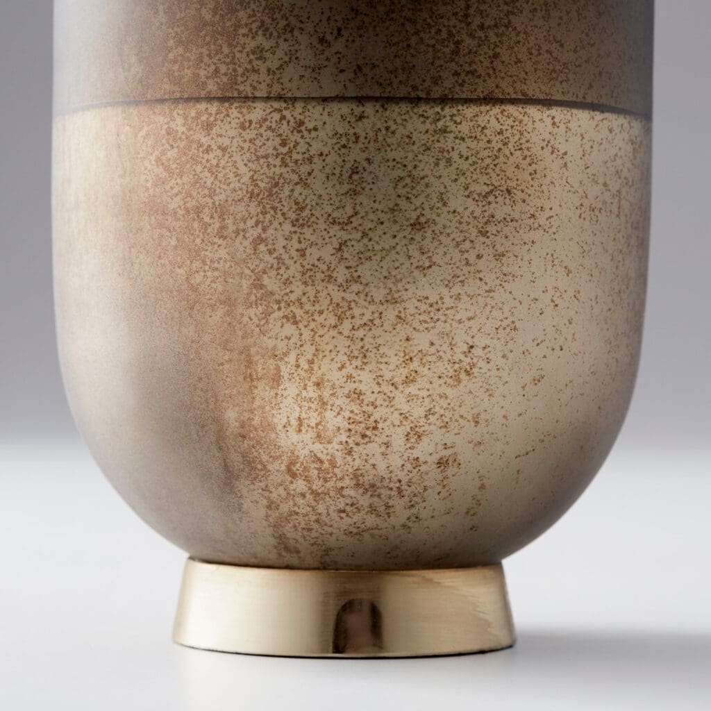 Cyan Design 10185 Pemberton Vase - Black Onyx And Champagne - Small