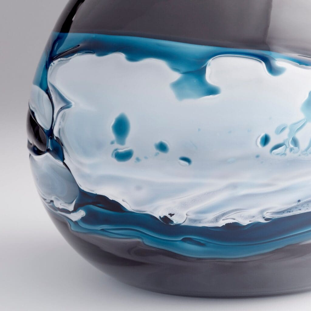 Cyan Design 10461 Mescolare Vase - Blue And White - Small