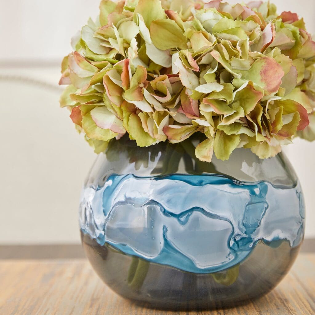 Cyan Design 10461 Mescolare Vase - Blue And White - Small