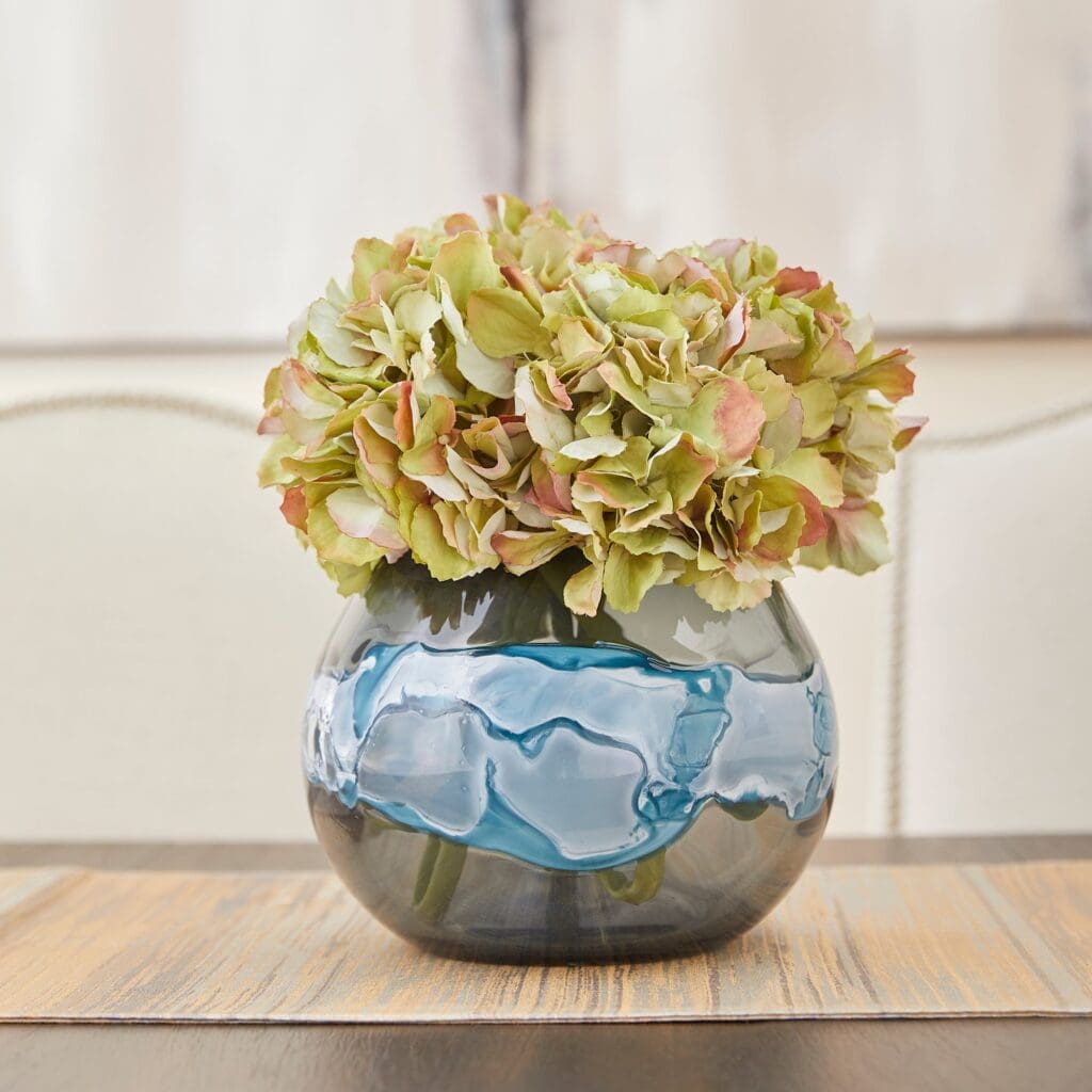 Cyan Design 10461 Mescolare Vase - Blue And White - Small