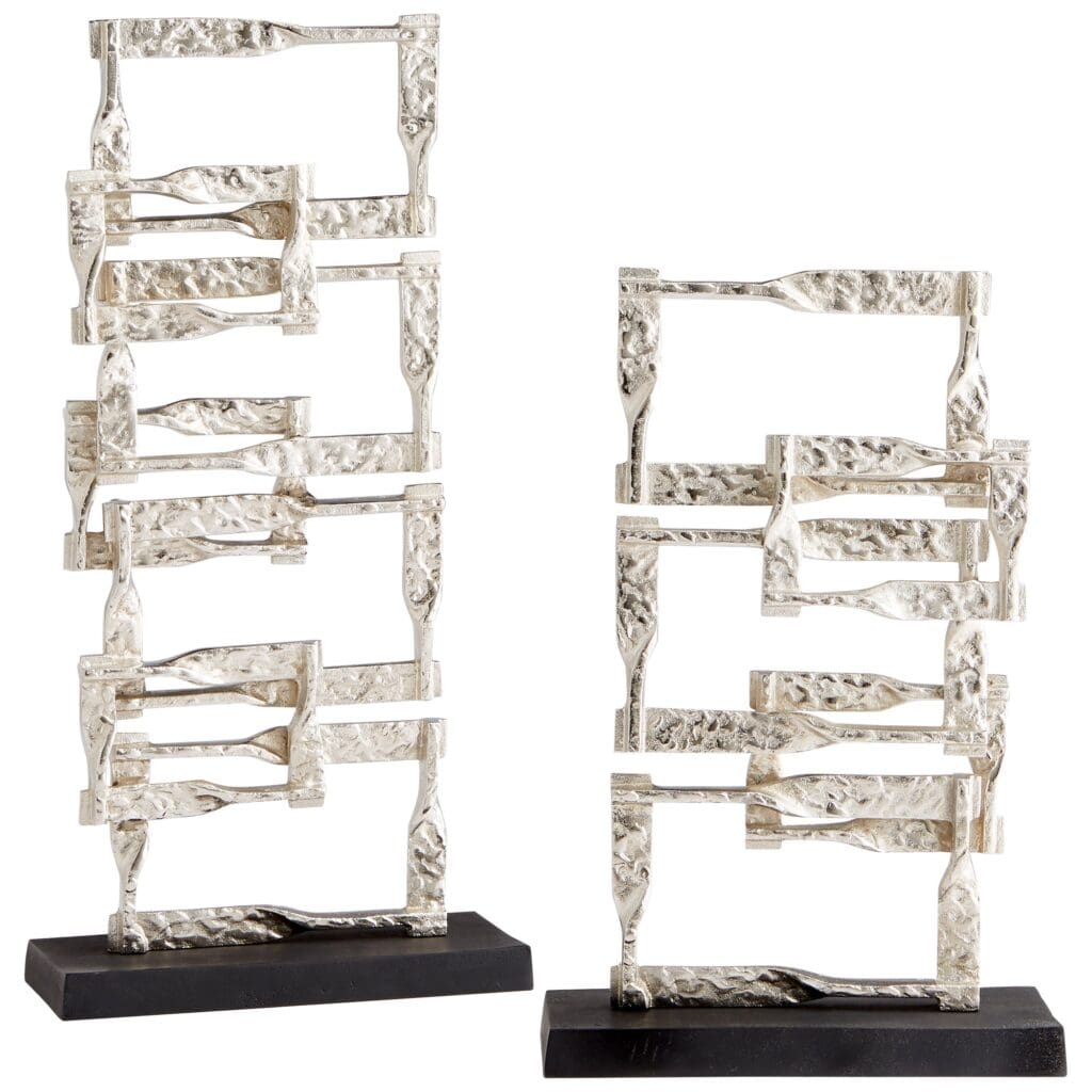 Cyan Design 10626 Akira Sculpture - Matt Black And Nickel - Small