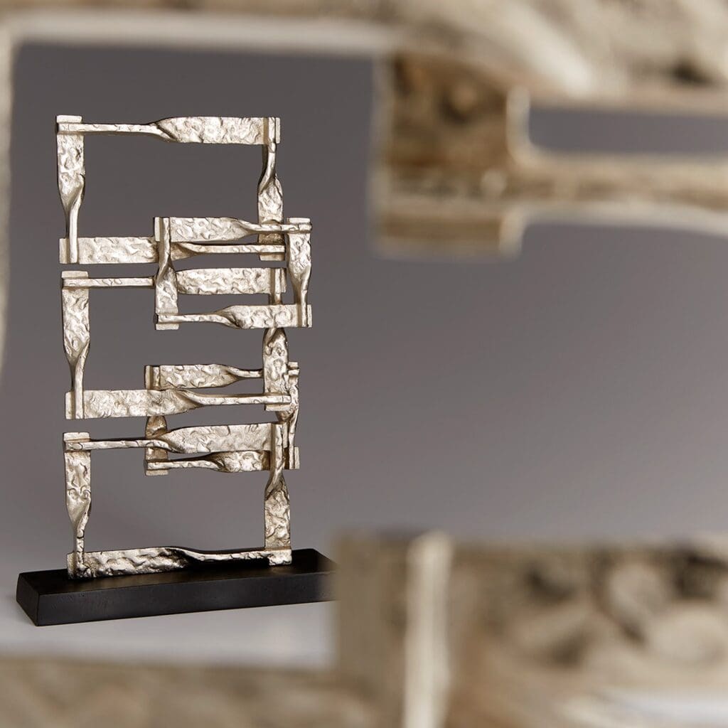 Cyan Design 10627 Akira Sculpture - Matt Black And Nickel - Medium