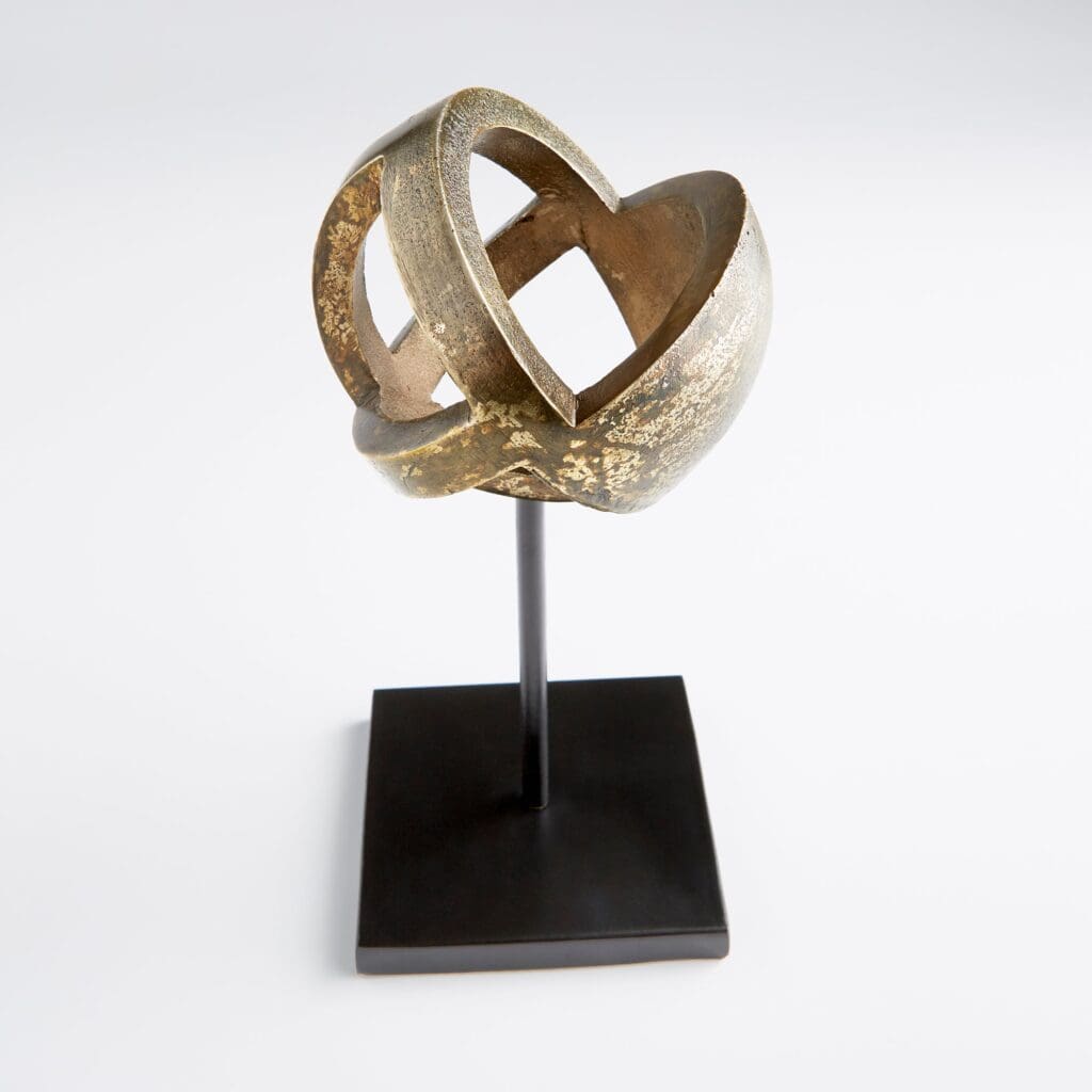 Cyan Design 11011 Grotto Sculpture Designed for Cyan Design by J. Kent Martin - Antique Brass and Black - Large