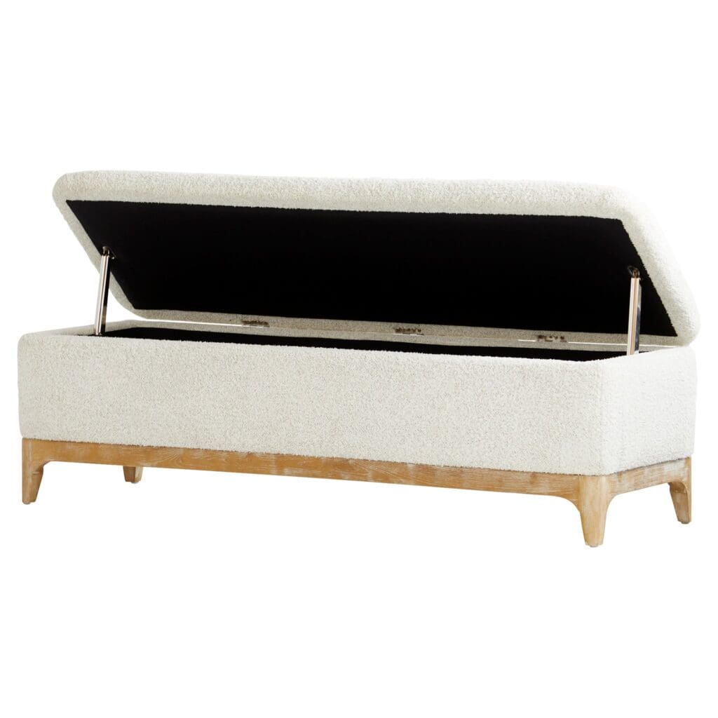 Cyan Design 11380 Diascia Bench - White - Cream
