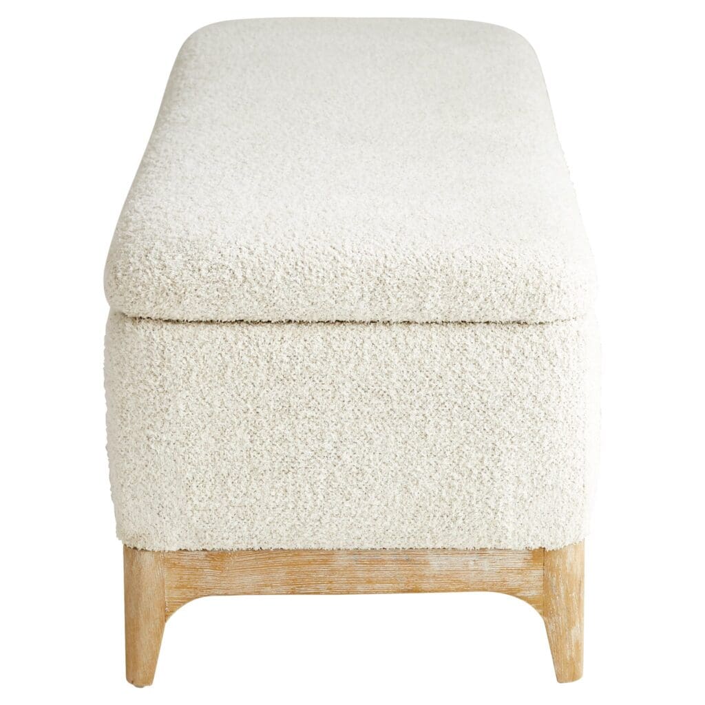 Cyan Design 11380 Diascia Bench - White - Cream