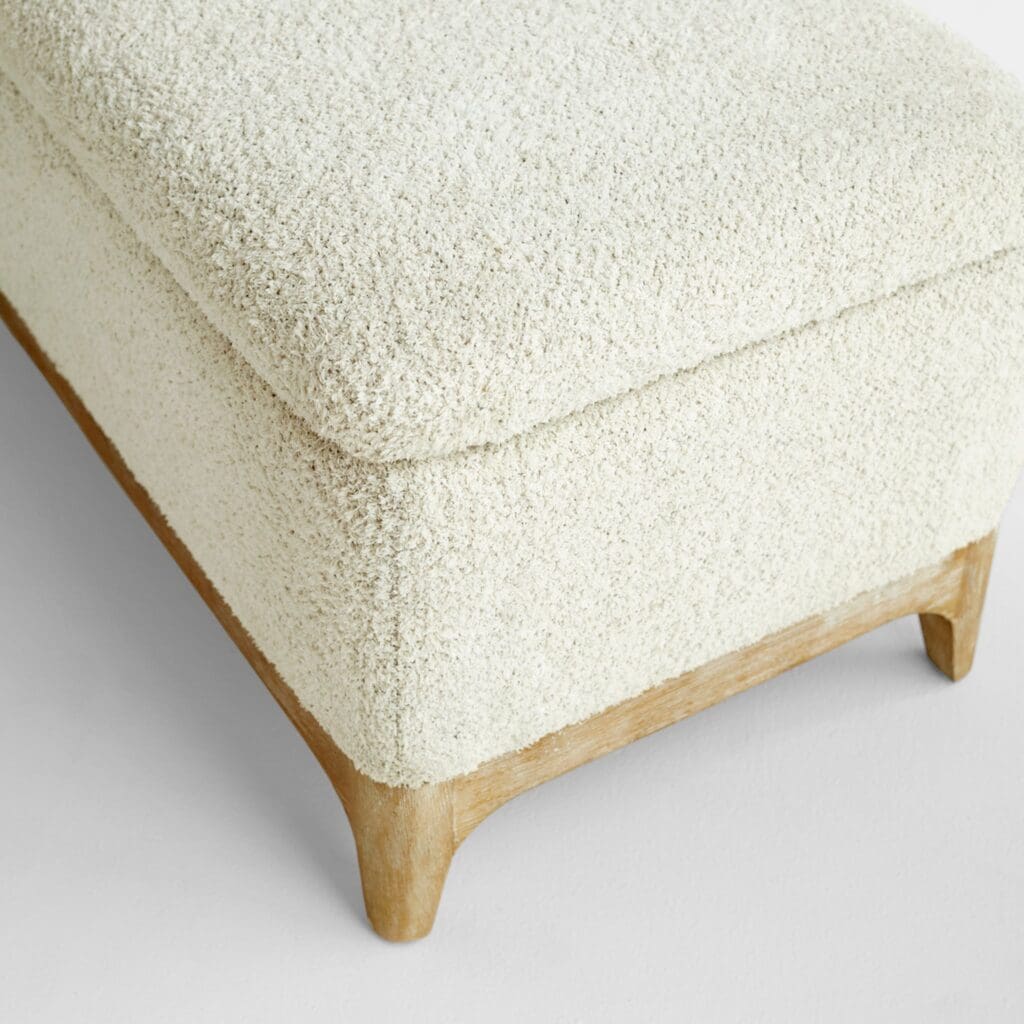 Cyan Design 11380 Diascia Bench - White - Cream