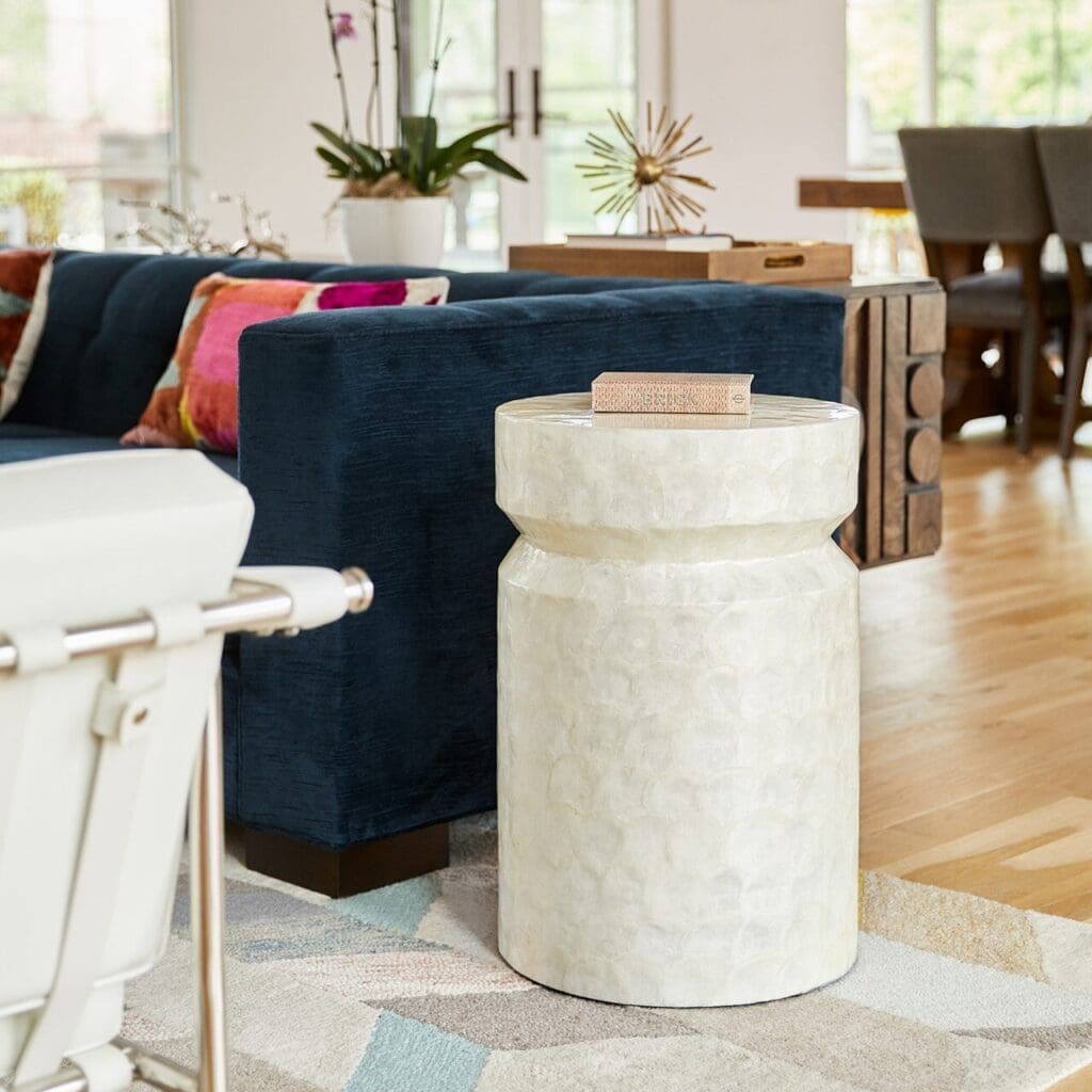 Cyan Design 11573 Triton Side Table - White