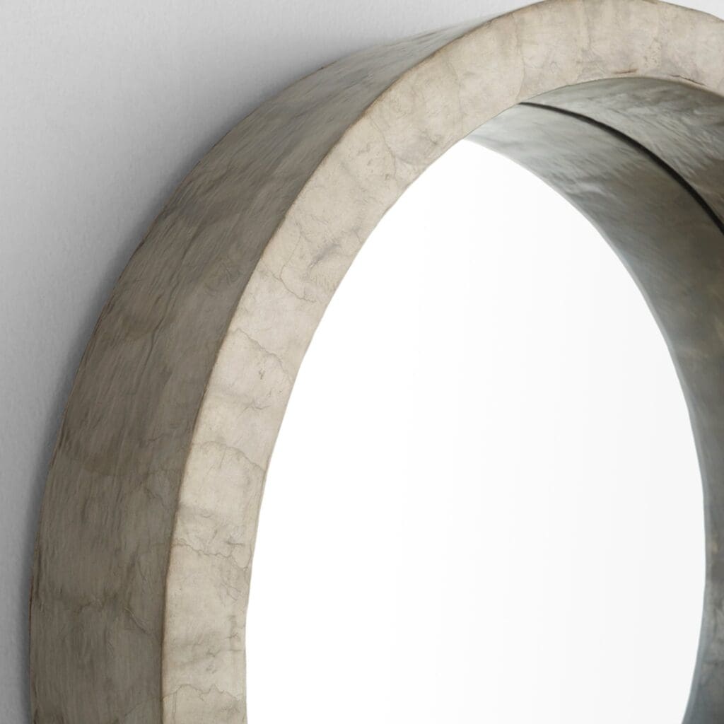 Cyan Design 11593 Triton Round Mirror - Taupe - Small