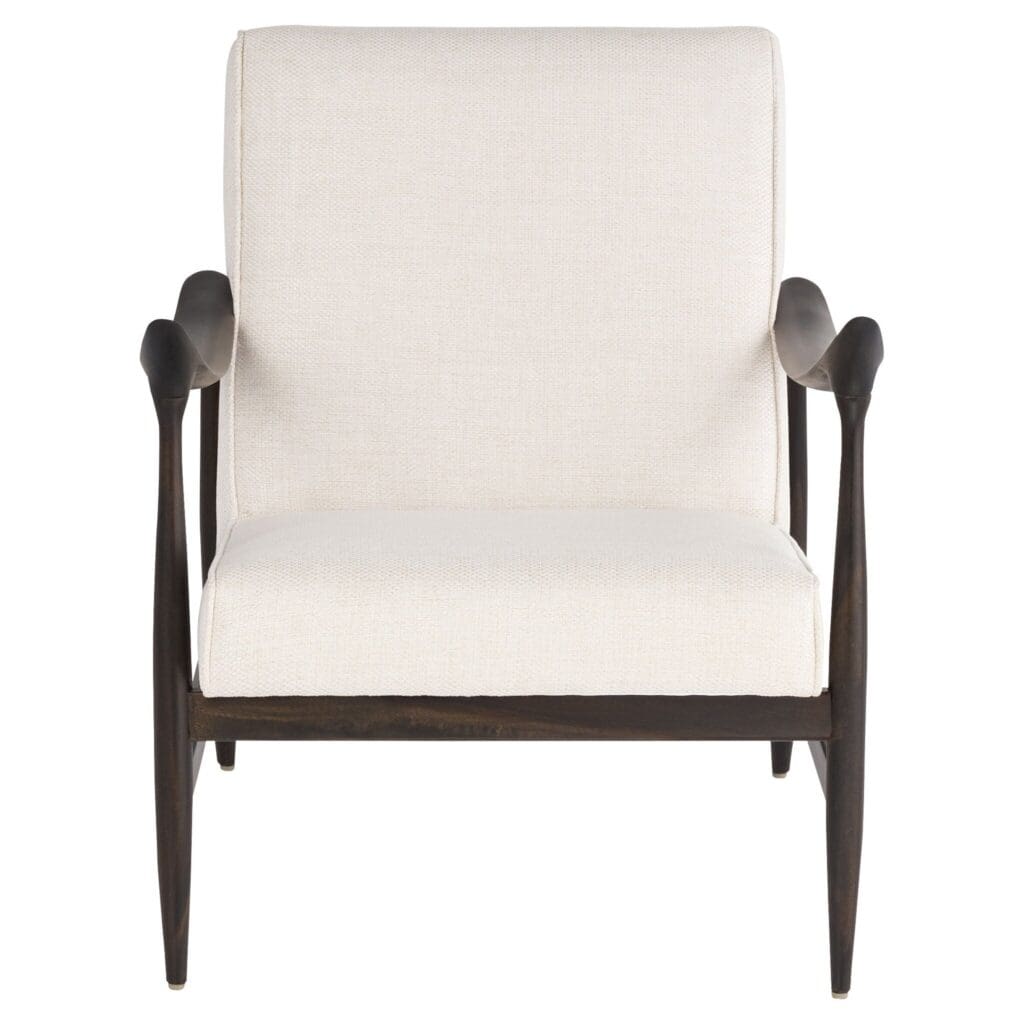 Cyan Design 11729 Oscar Arm Chair - Dark Brown And Cream