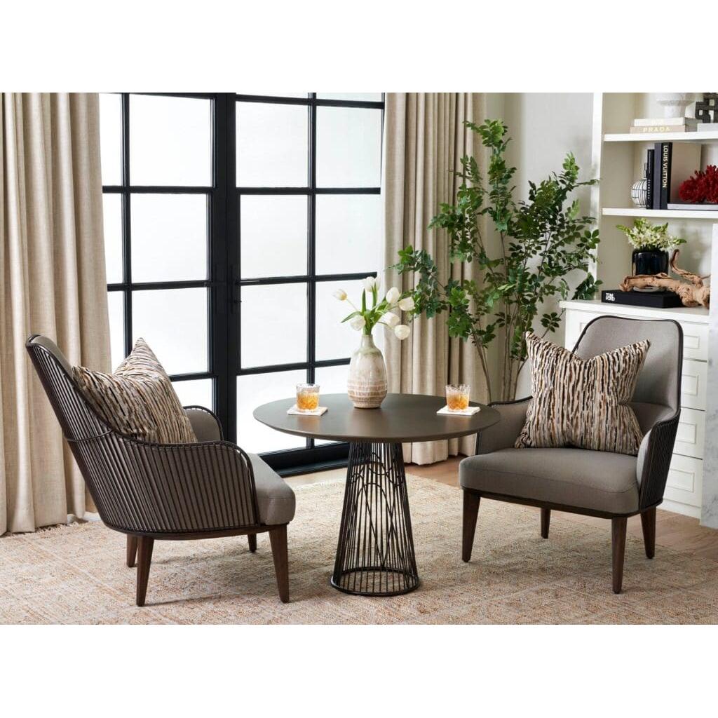 Cyan Design 11731 Ayla Chair - Dark Brown , Onyx And Taupe