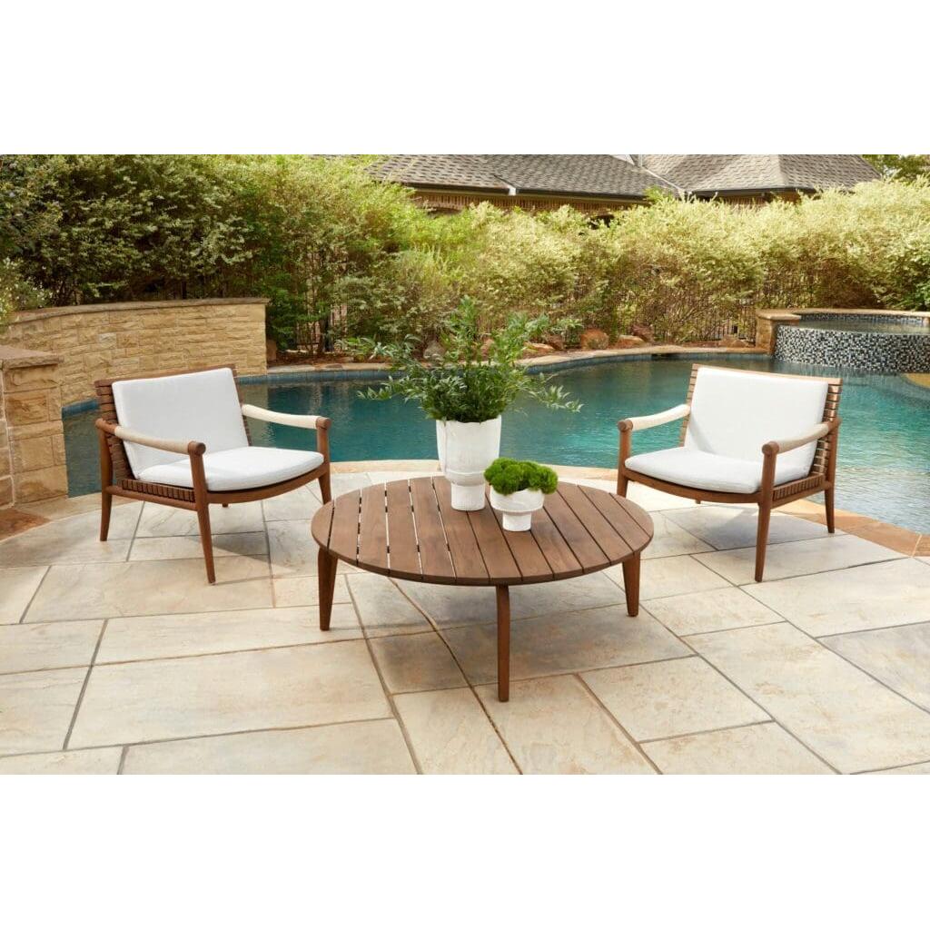 Cyan Design 11736 Acqua Chair - Teak And Off-White