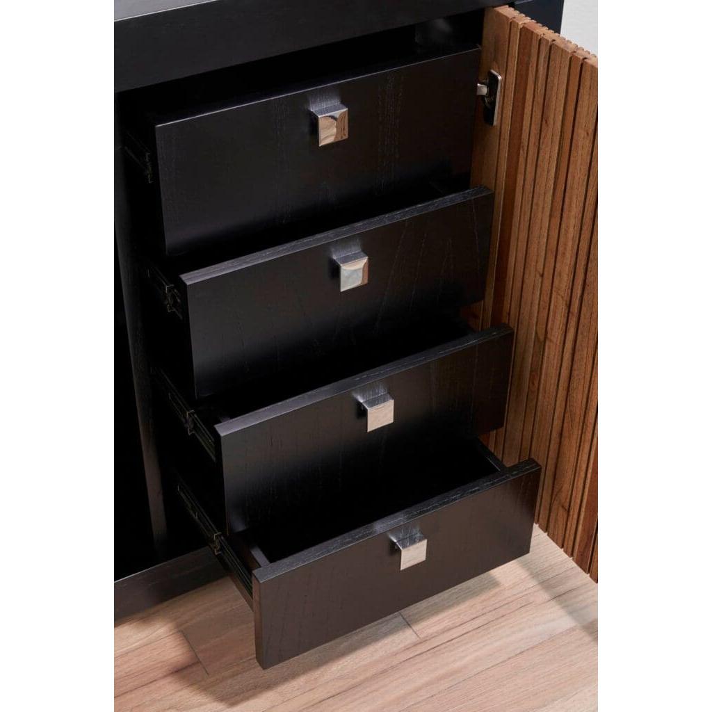 Cyan Design 11752 Belluno Credenza - Medium Brown And Black