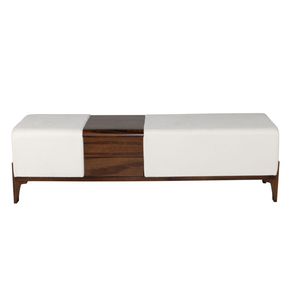 Cyan Design 11757 Noah Ottoman - Medium Brown