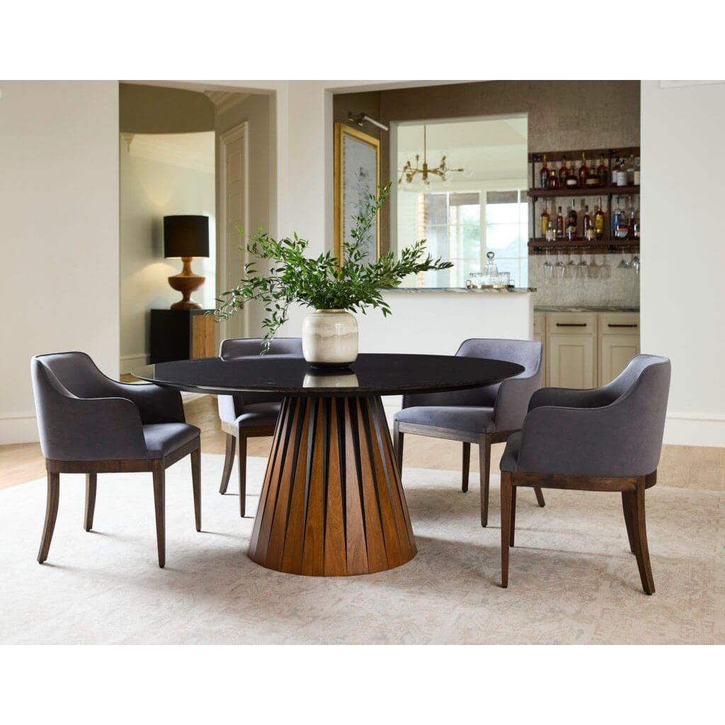 Cyan Design 11759 Dublin Chair - Dark Brown And Medium Grey