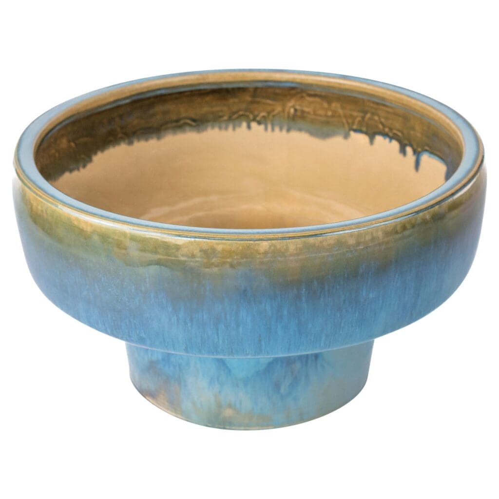 Cyan Design 11771 Elevated Bowl - Shellish Blue - Tall