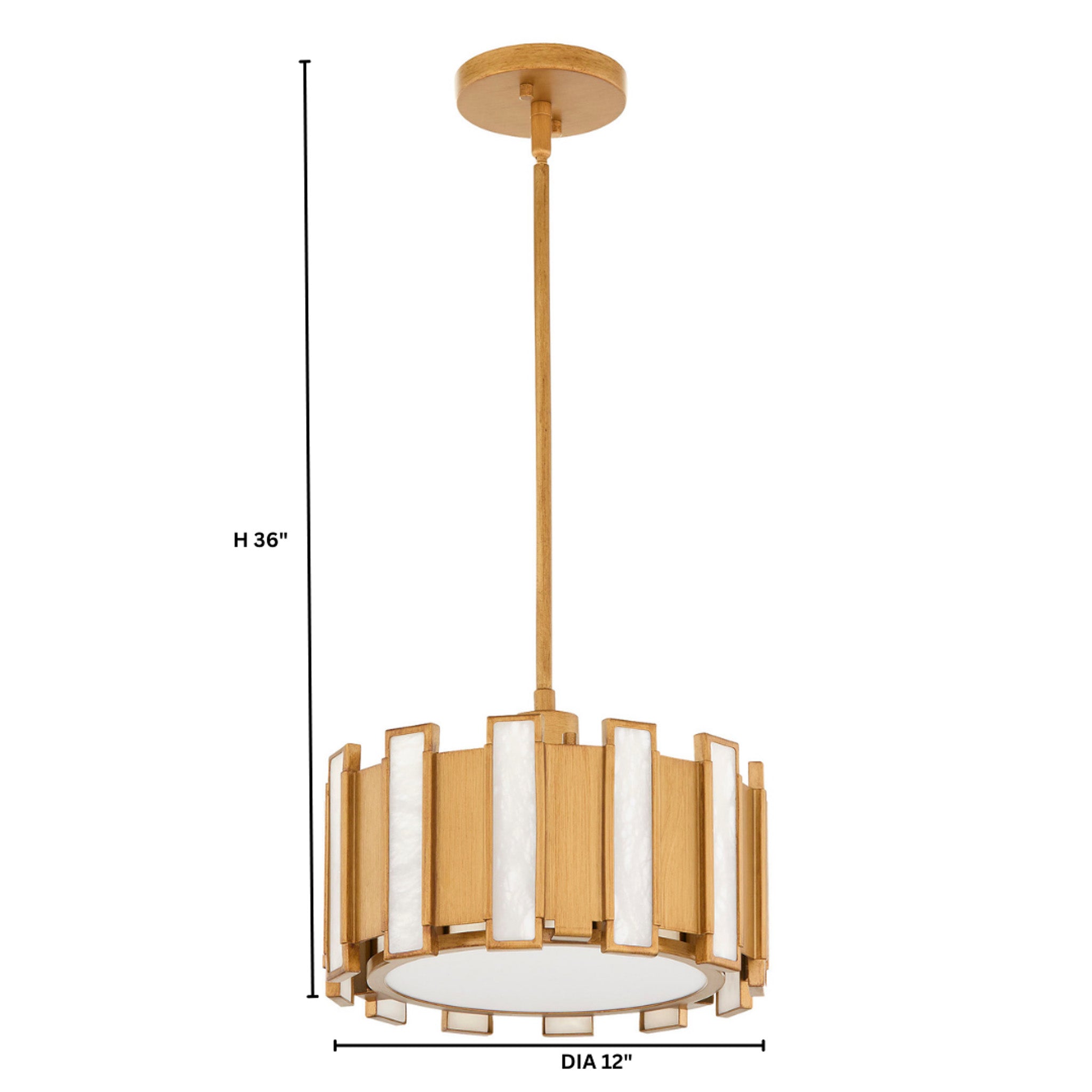 Cyan Design Volterra 11949 Pendant, UL Damp Rated, Aged Brass