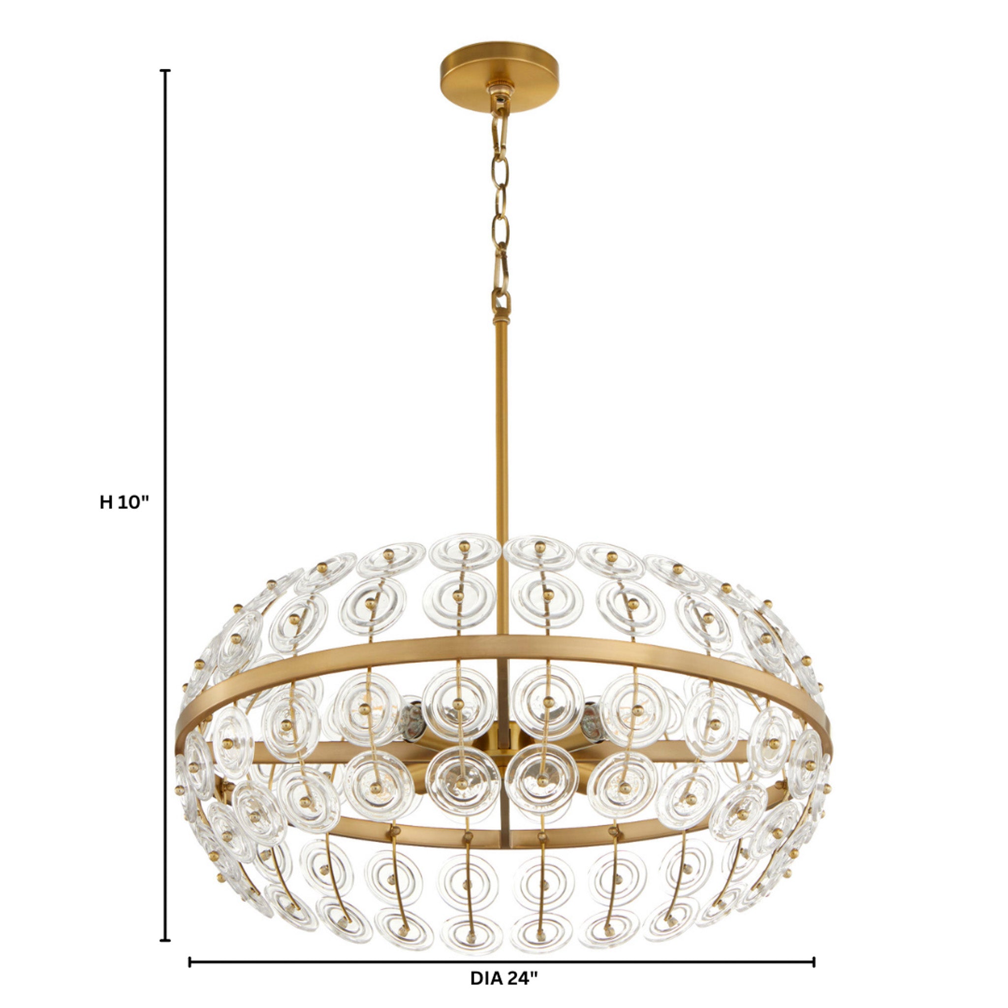 Cyan Design Selena 11959 Pendant, UL Damp Rated, Aged Brass