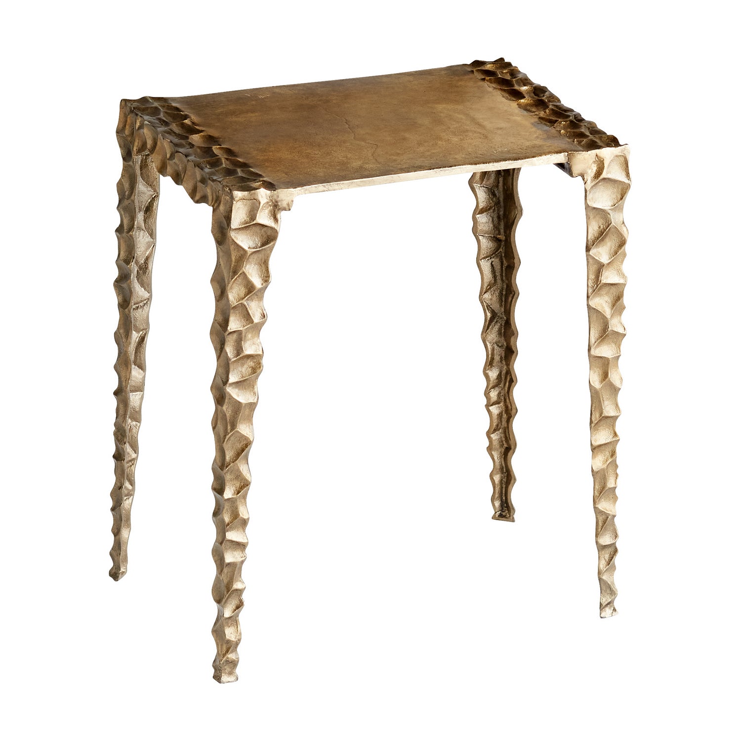 Cyan Design 11328 Imprint Side Table - Antique Brass