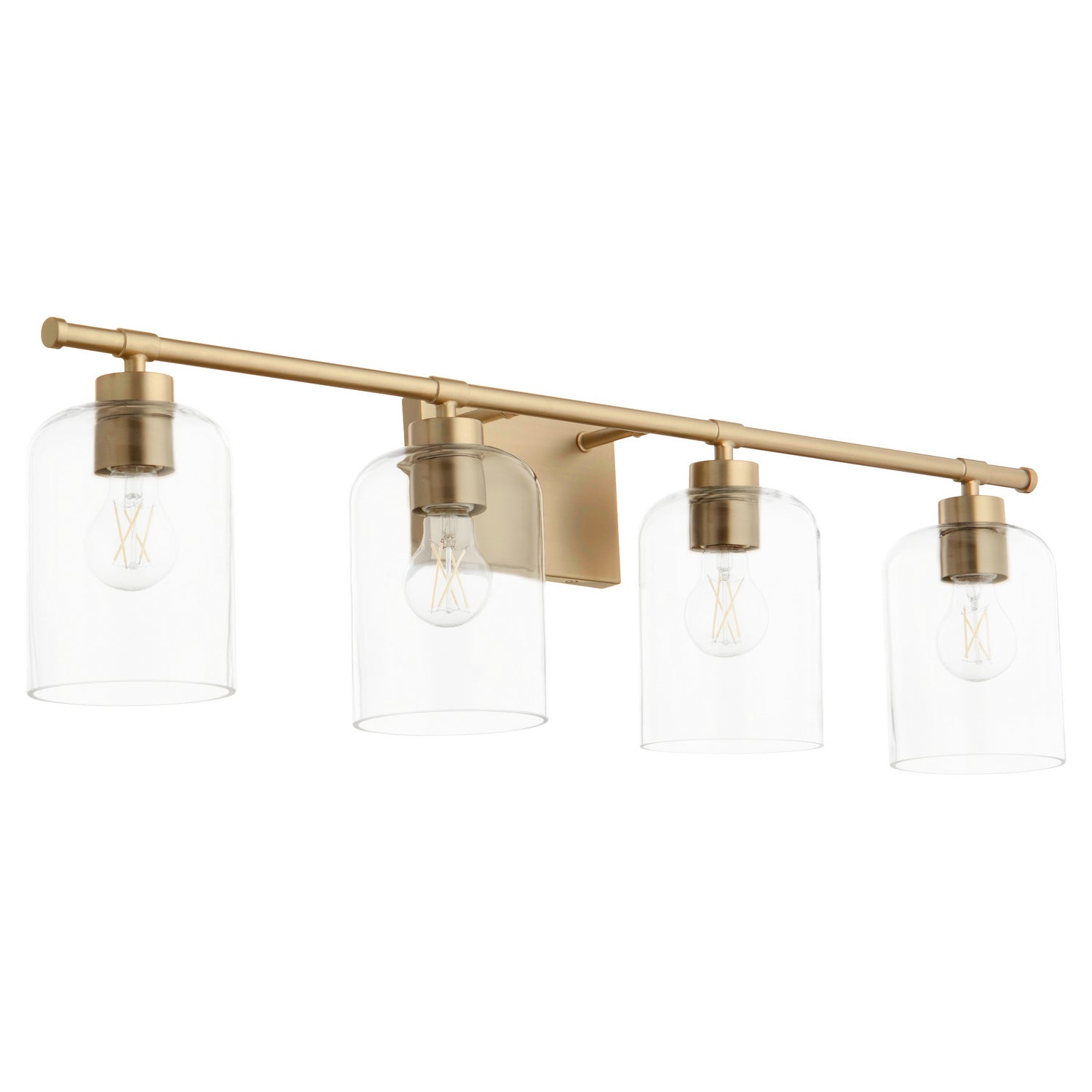 Quorum Tribute 5374-4-80 Vanity - Aged Brass