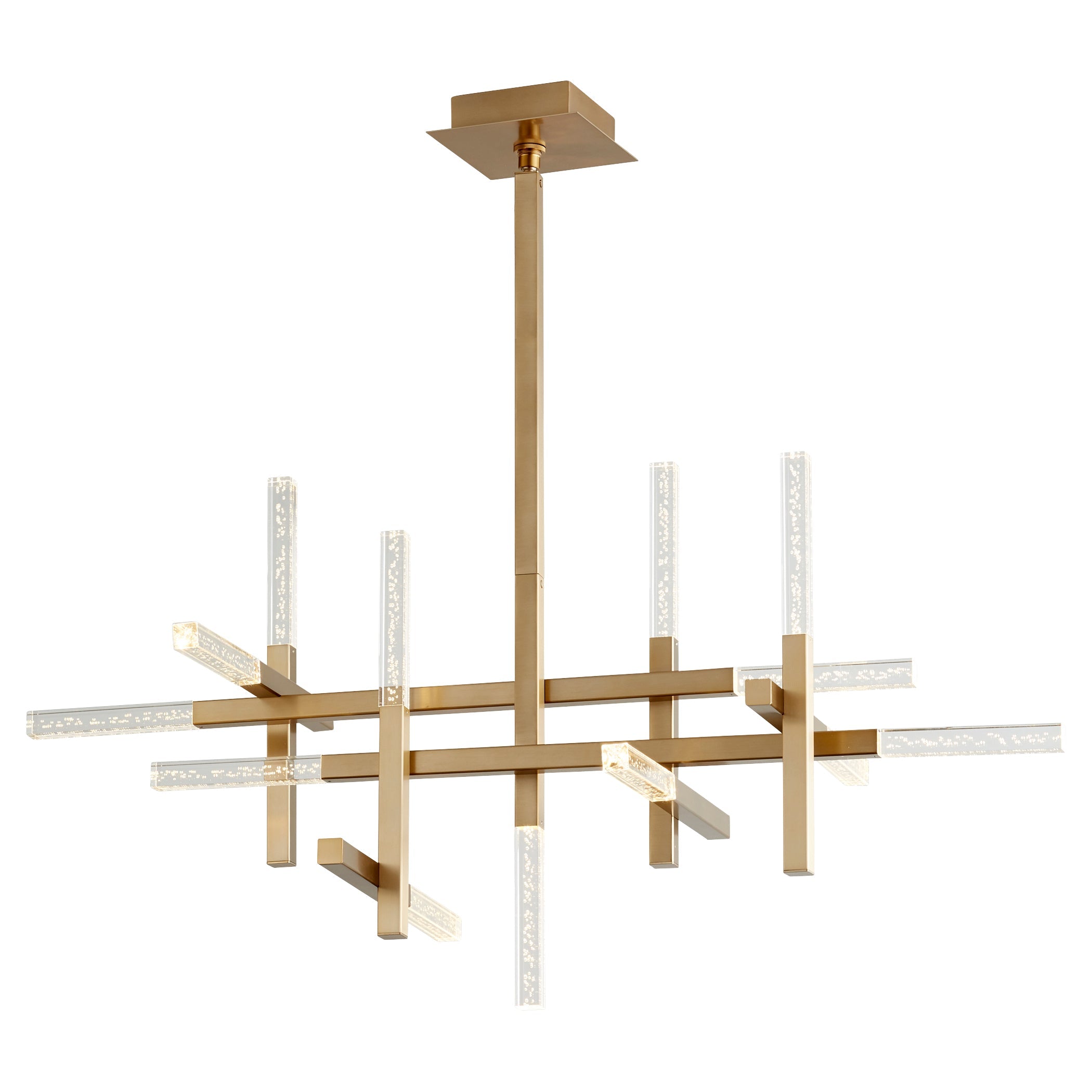 Oxygen Atlantis 3-637-40 Modern Chandelier - Aged Brass