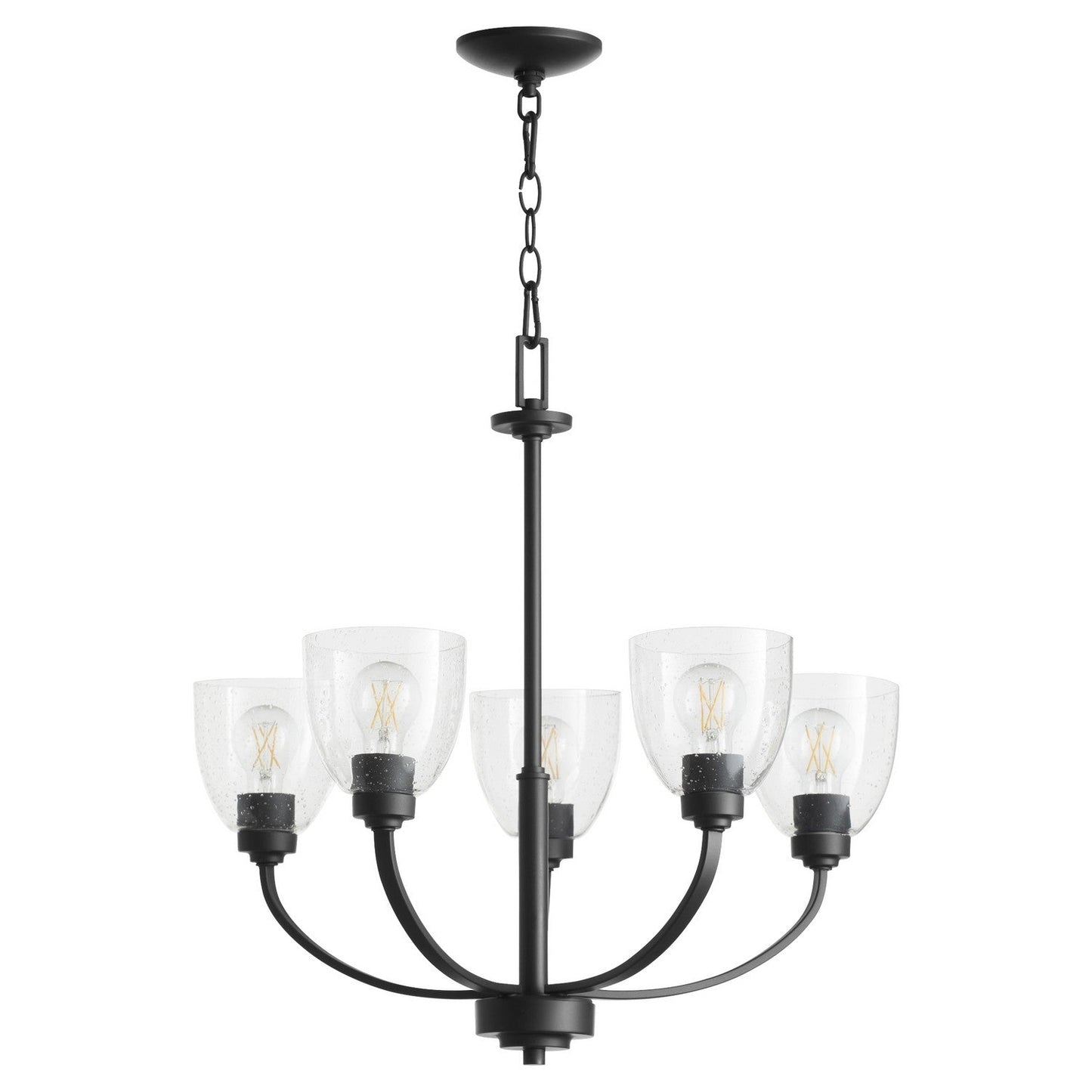 Quorum Reyes 6060-5-69 Chandelier - Textured Black