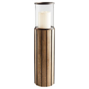 Cyan Design 11540 Reed Floor Hurricane - Bronze - Medium
