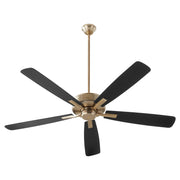 Quorum Ovation 4605-80 Ceiling Fan - Aged Brass