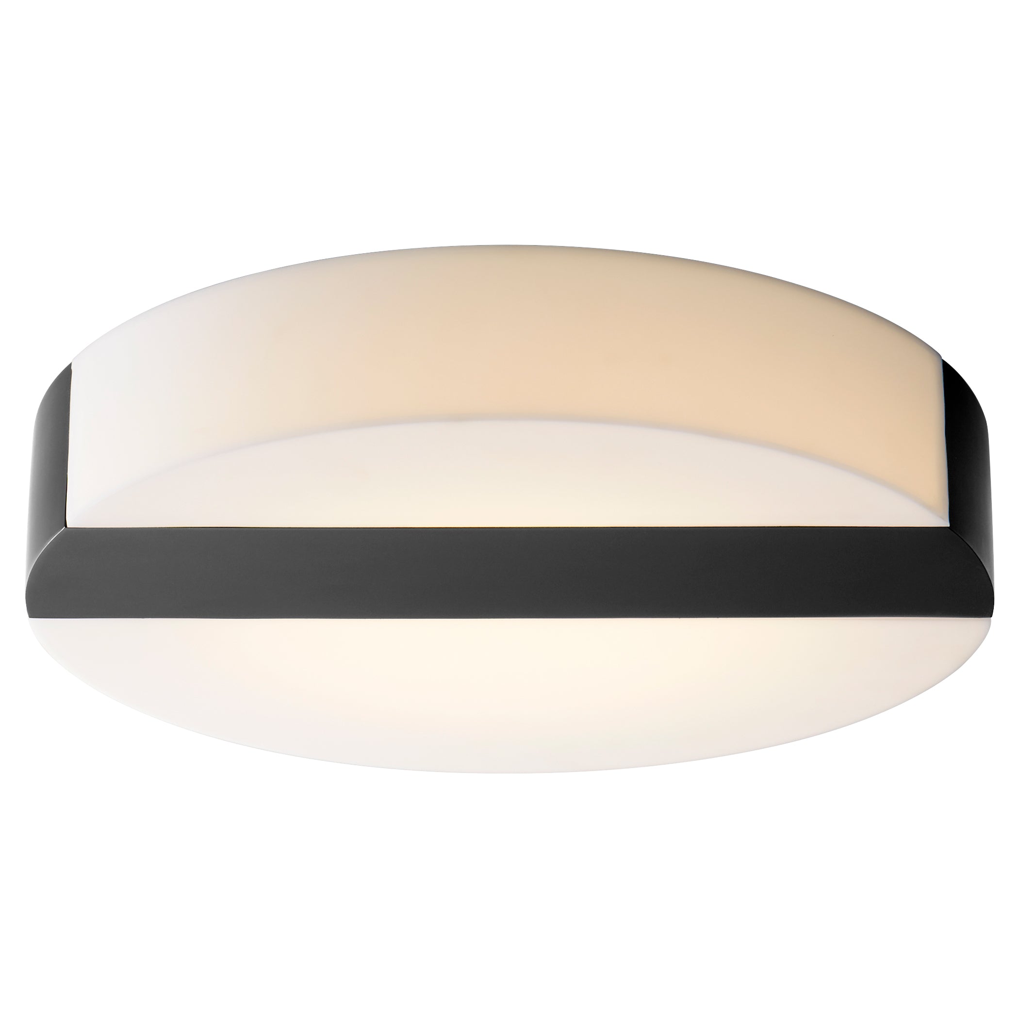 Oxygen AURORA 3-662-15 Modern Ceiling or Wall Flush Mount Light Fixture - Black