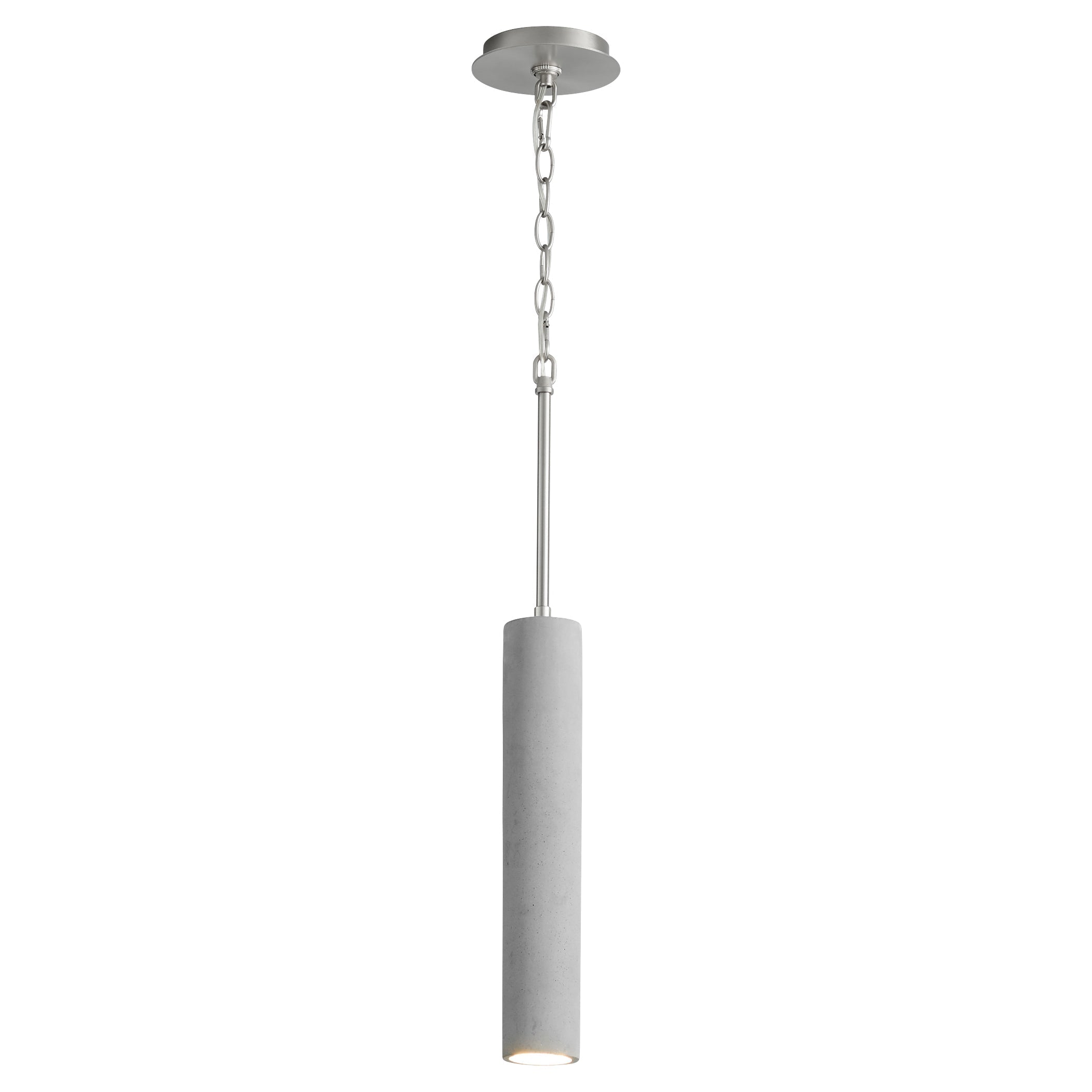 Oxygen Totem 3-614-1624 Modern Pendant - Grey W/ Satin Nickel