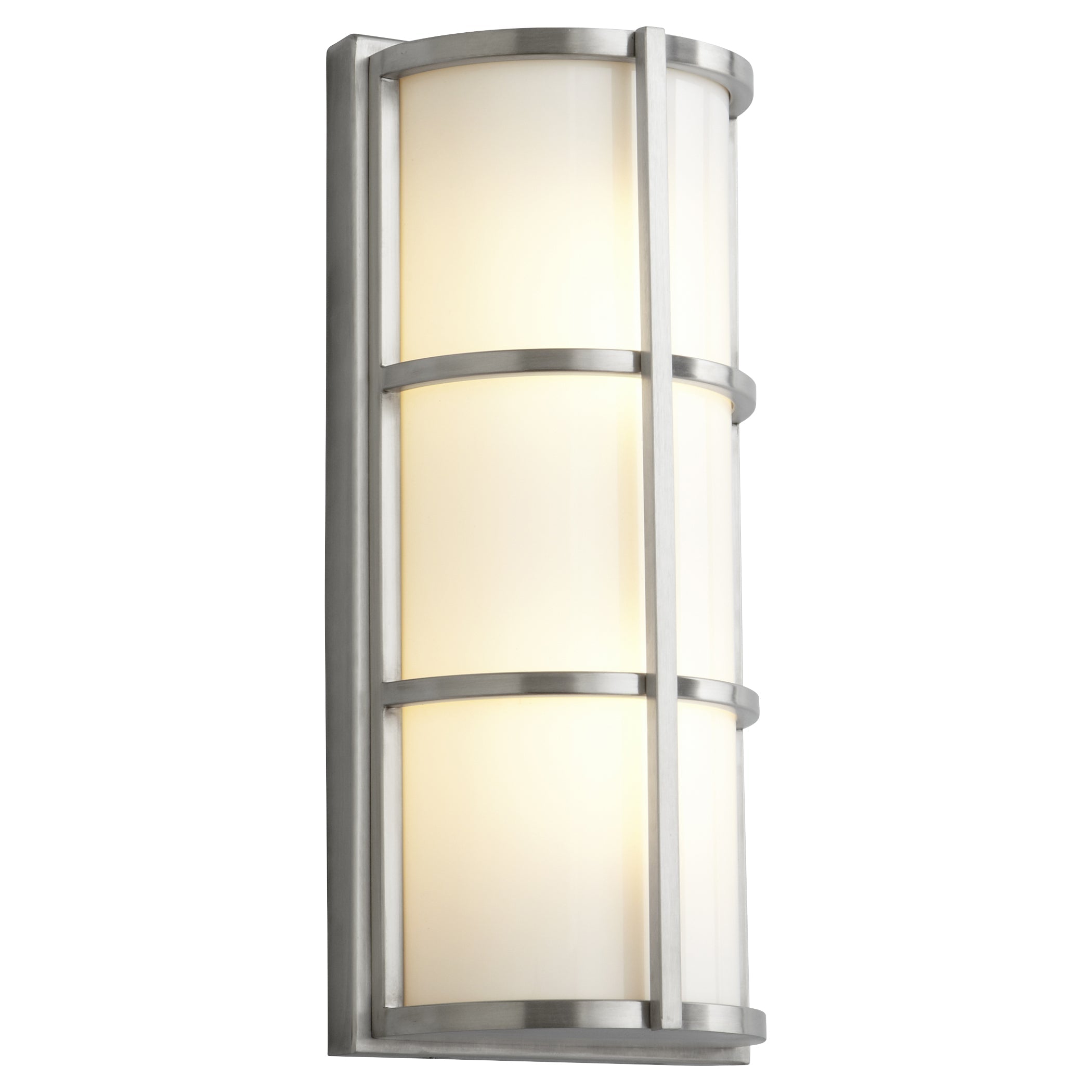 Oxygen Leda 3-712-224 Outdoor LED Wall Sconce Light Exterior - Satin Nickel