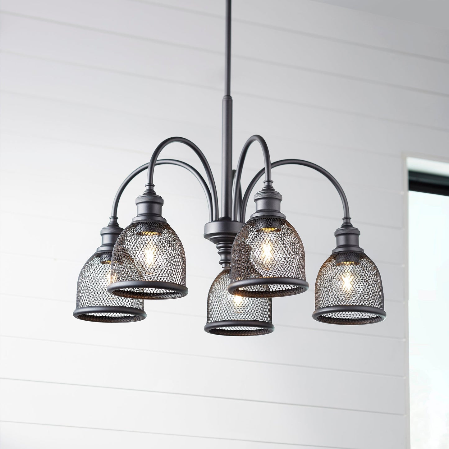 Quorum Omni 6212-5-69 Chandelier - Textured Black