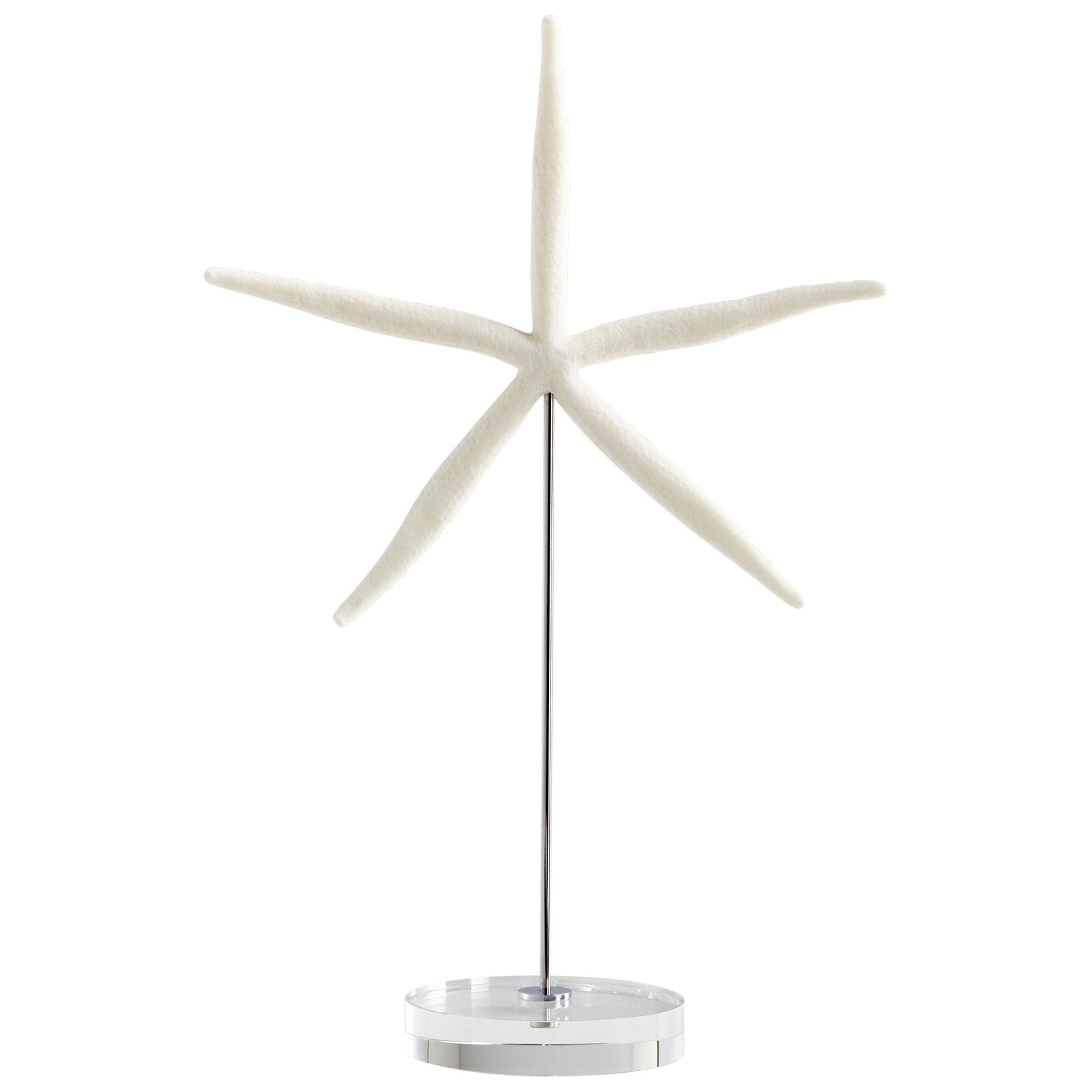 Cyan Design 09125 Royal Sea Star Sculpture - White And Polished Nickel - Medium
