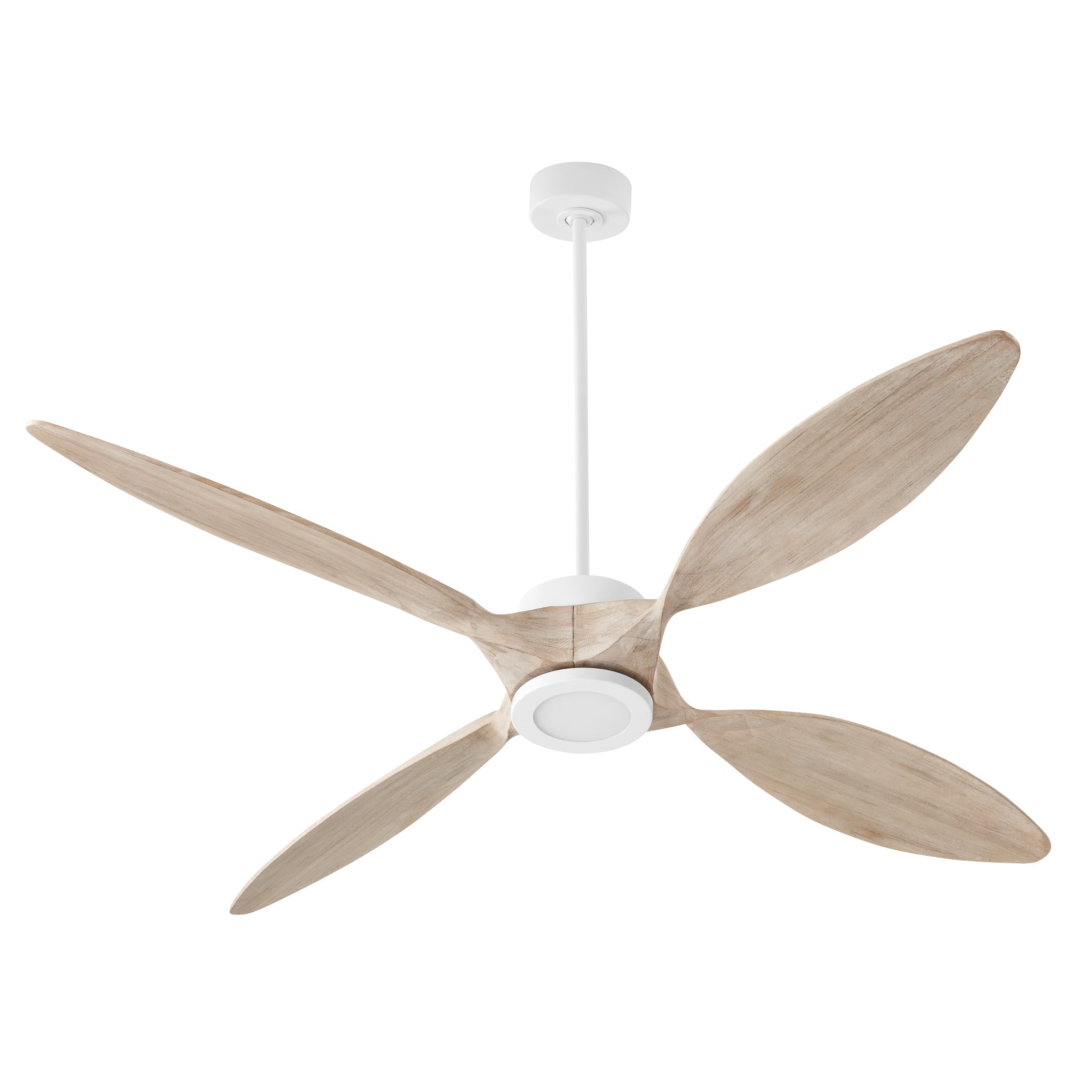 Quorum PAPILLON 28664-8 Smart by Bond Ceiling Fan, 66 inch - WiFi Fan - Studio White, Weathered Gray, Solid Wood Fan Blades