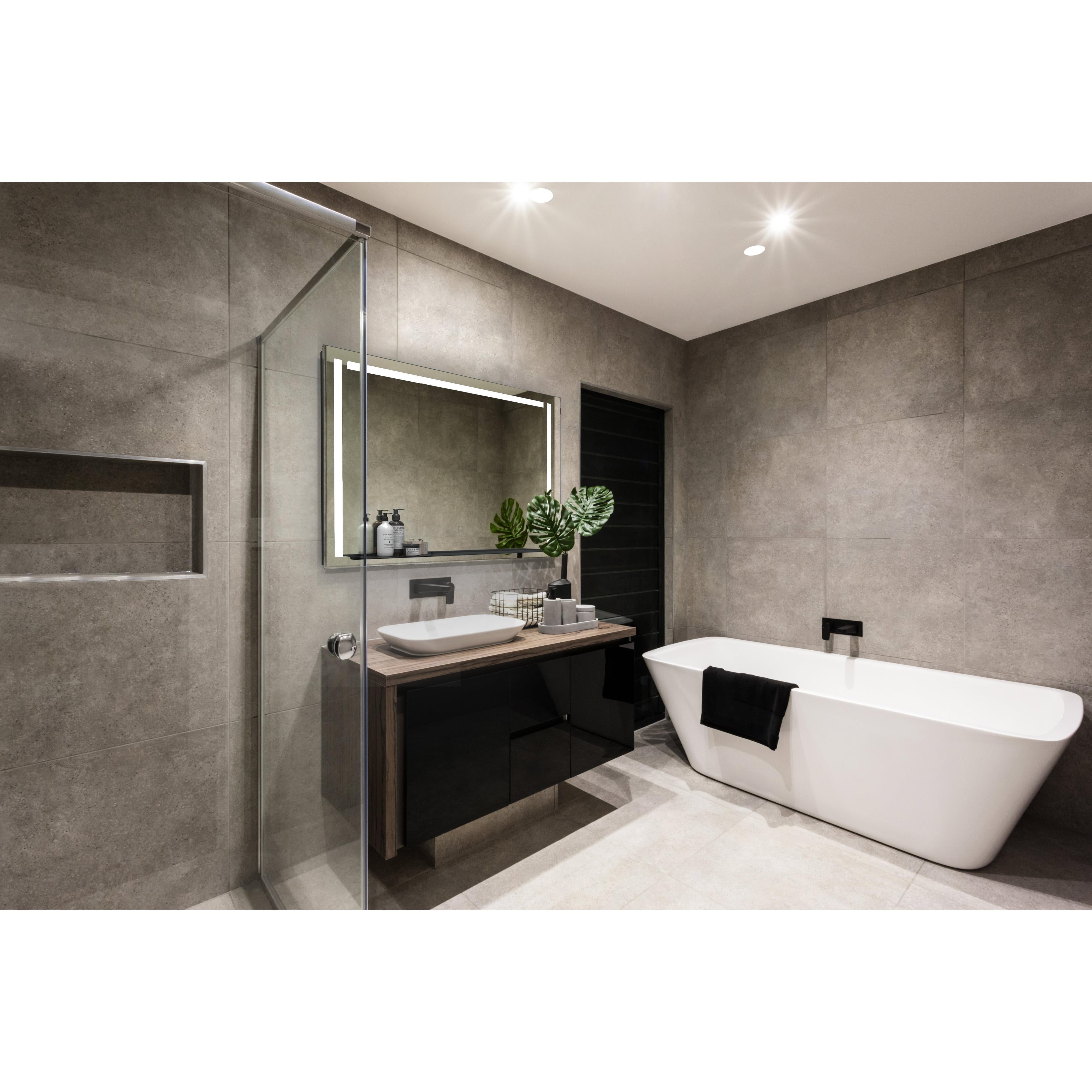 Oxygen SKYLIGHT 3-0301-15 LED Lighted LED Mirror with Shelf 36 Inch x 24 Inch