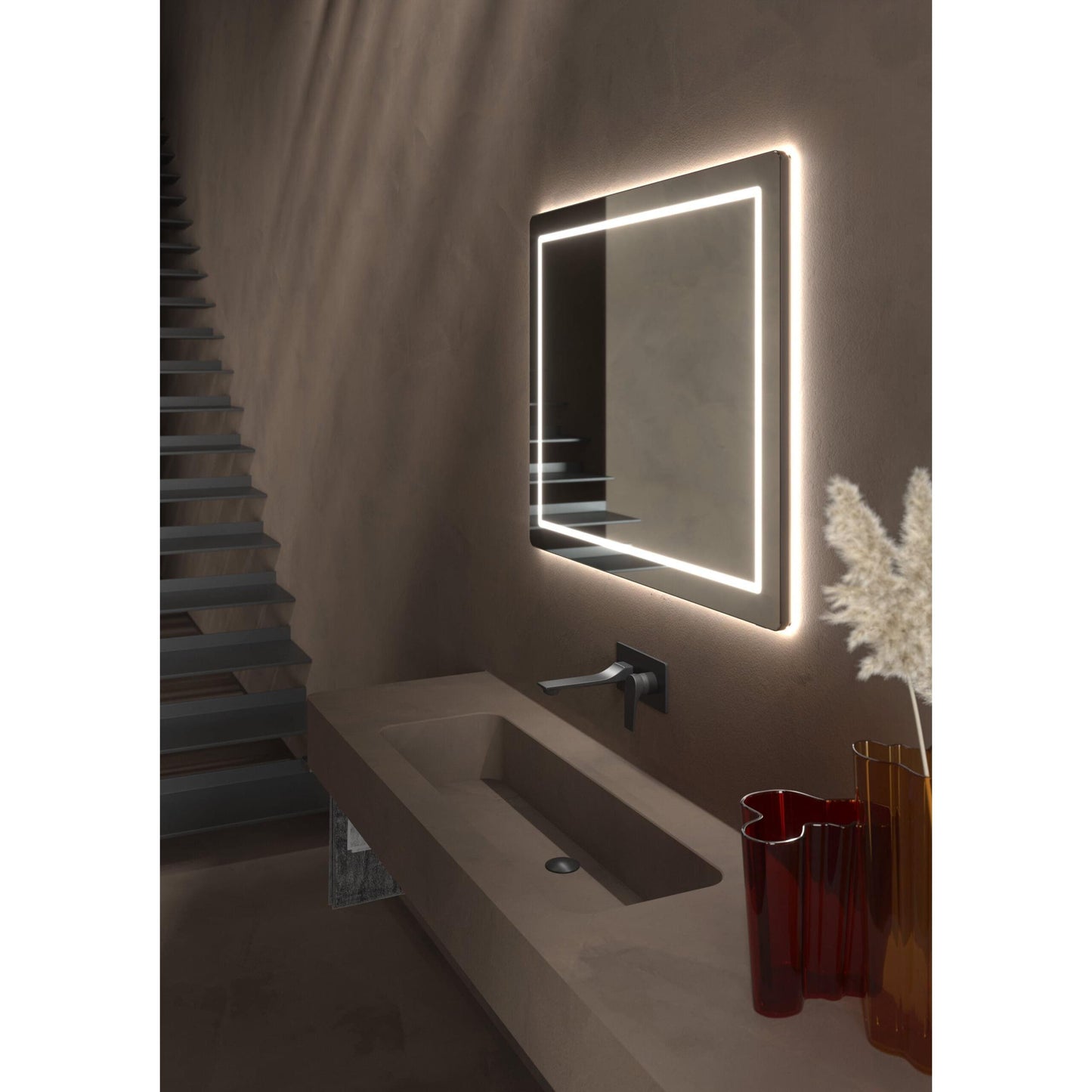 Oxygen Compact 3-0403-15 Lighted LED Mirror 48 Inch x 36 Inch
