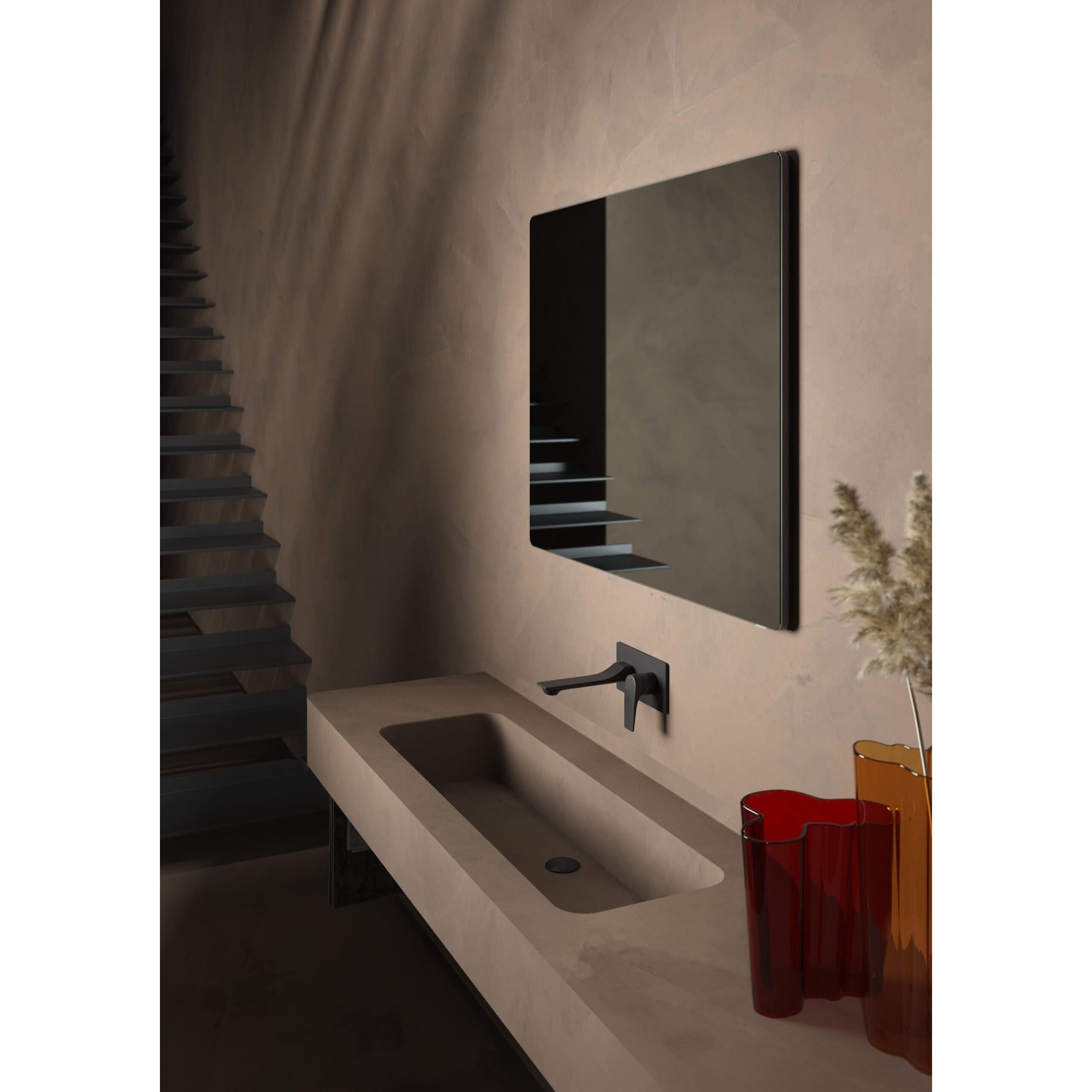 Oxygen Compact 3-0401-15 LED Lighted LED Mirror 36 Inch x 24 Inch - Black