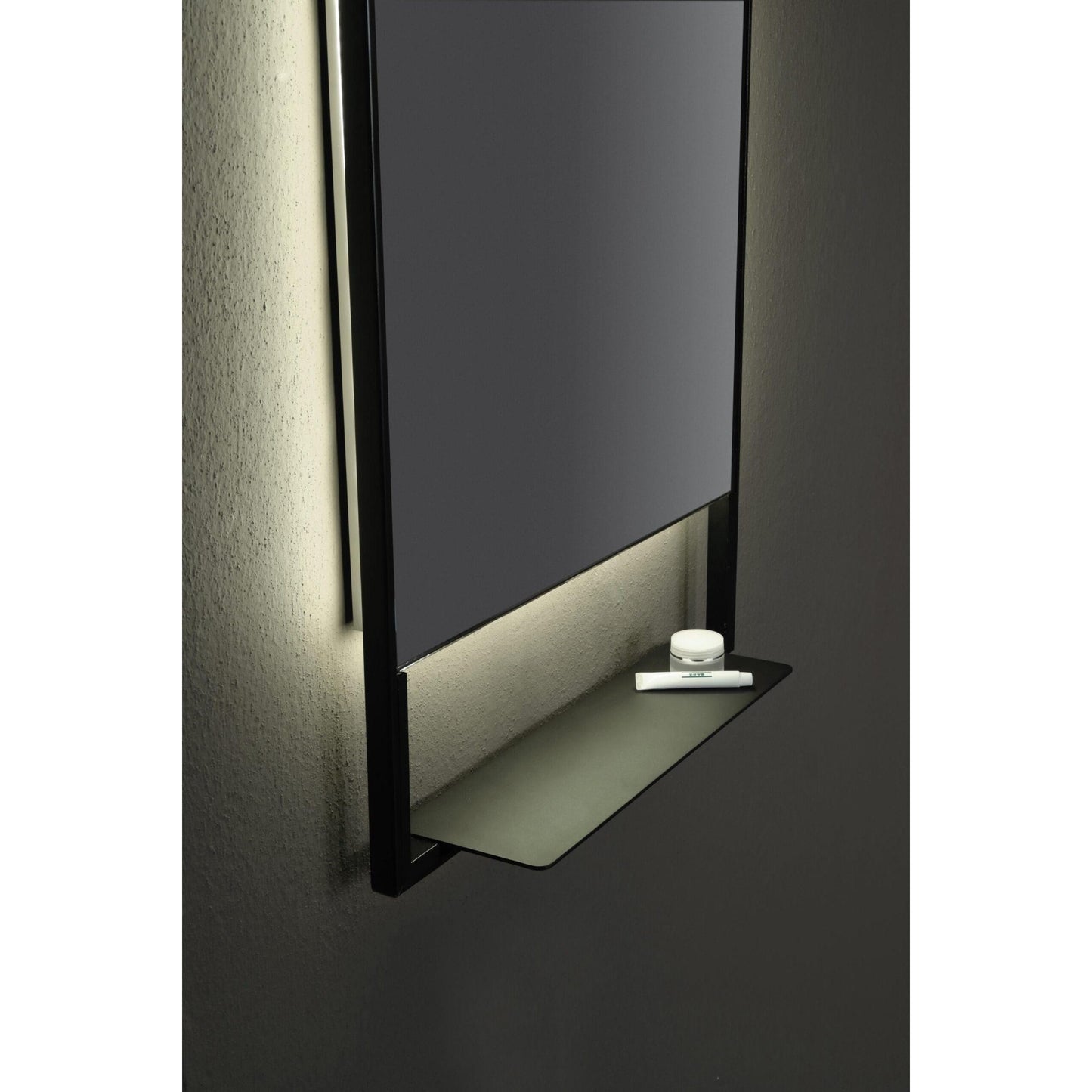 Oxygen Castore 3-0903-15 LED Lighted LED Mirror 32 Inch x 32 Inch - Black