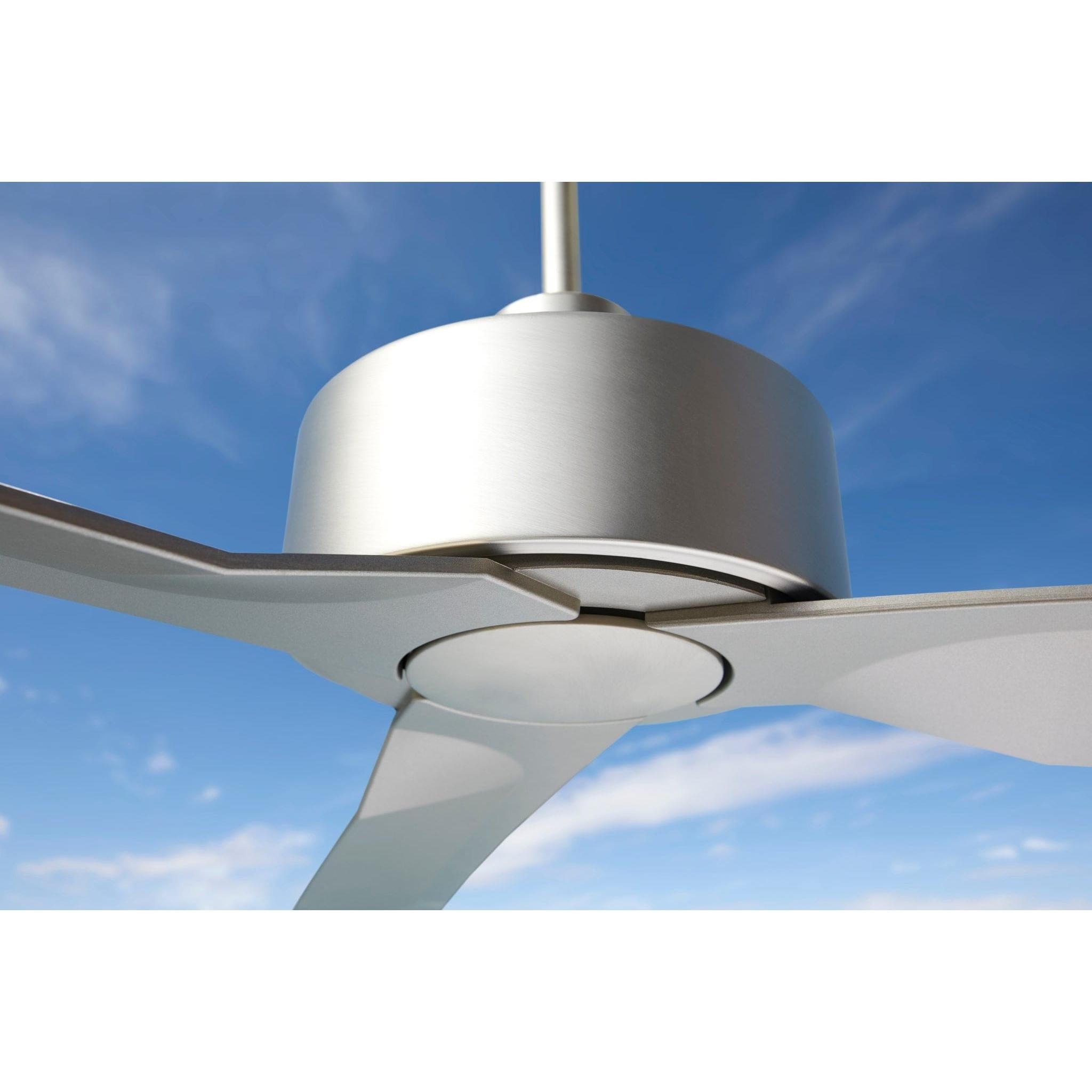 Oxygen Solis 3-107-24 Outdoor Wet Rated Ceiling Fan 56 Inch No Light with Wall Control - Satin Nickel