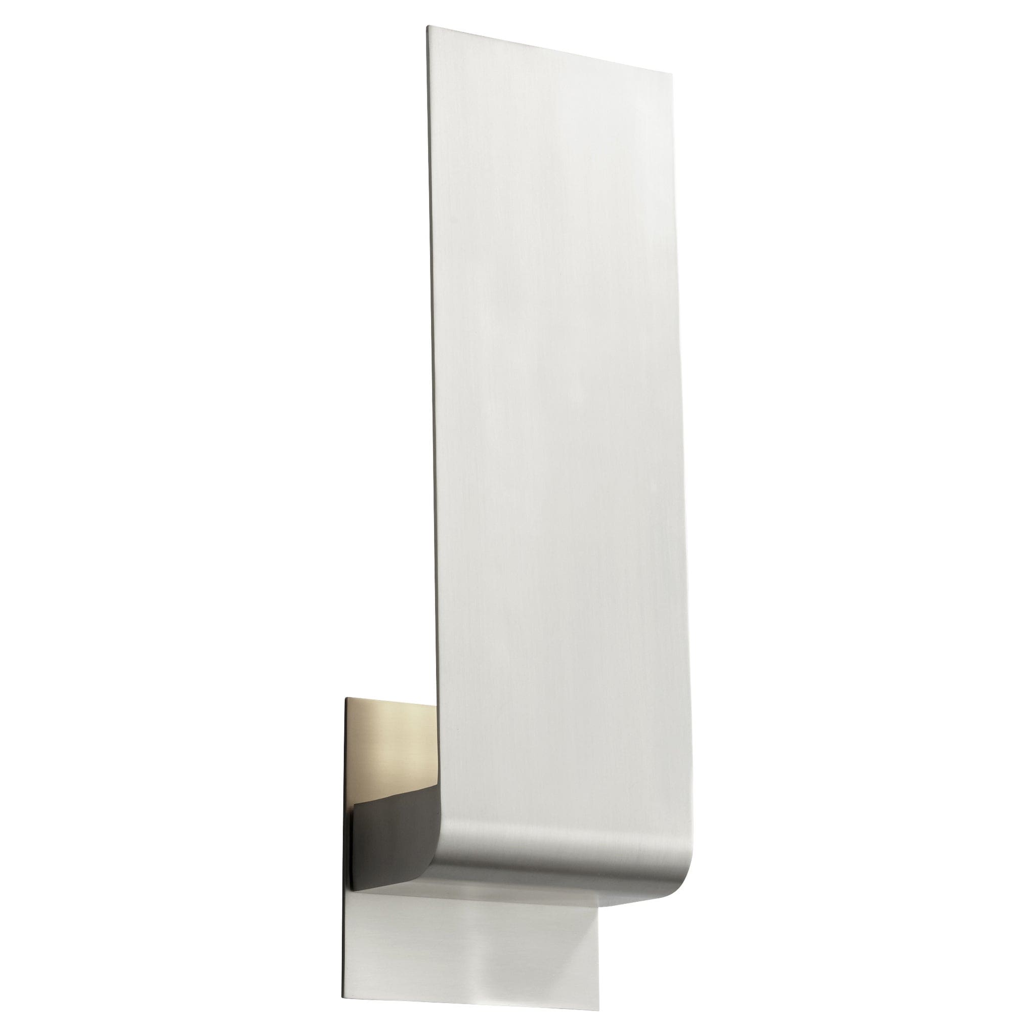 Oxygen Lighting 3-515-35 Sconce, UL Damp Rated, Satin Nickel - Matte White Acrylic Diffuser
