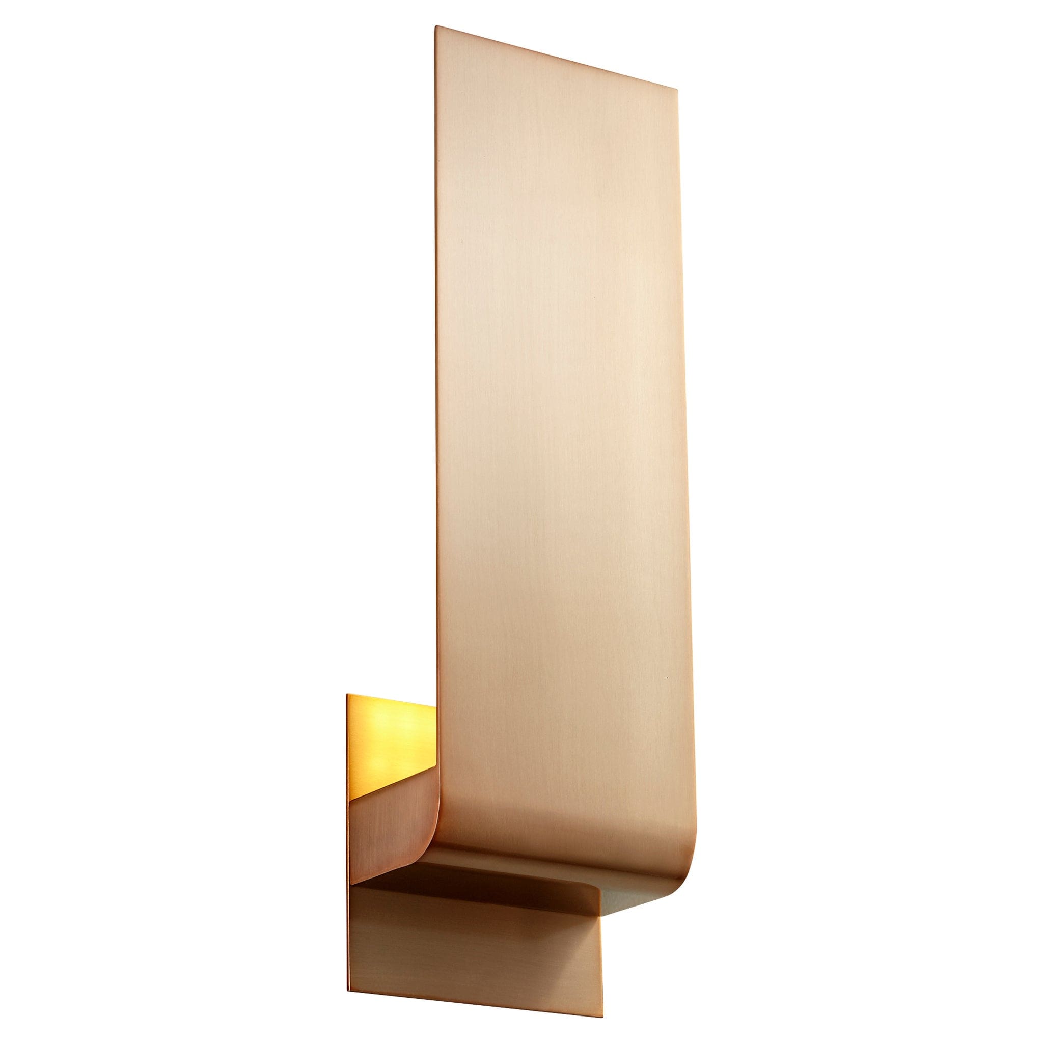 Oxygen Lighting 3-515-40 Sconce, UL Damp Rated, Satin Copper - Matte White Acrylic Diffuser
