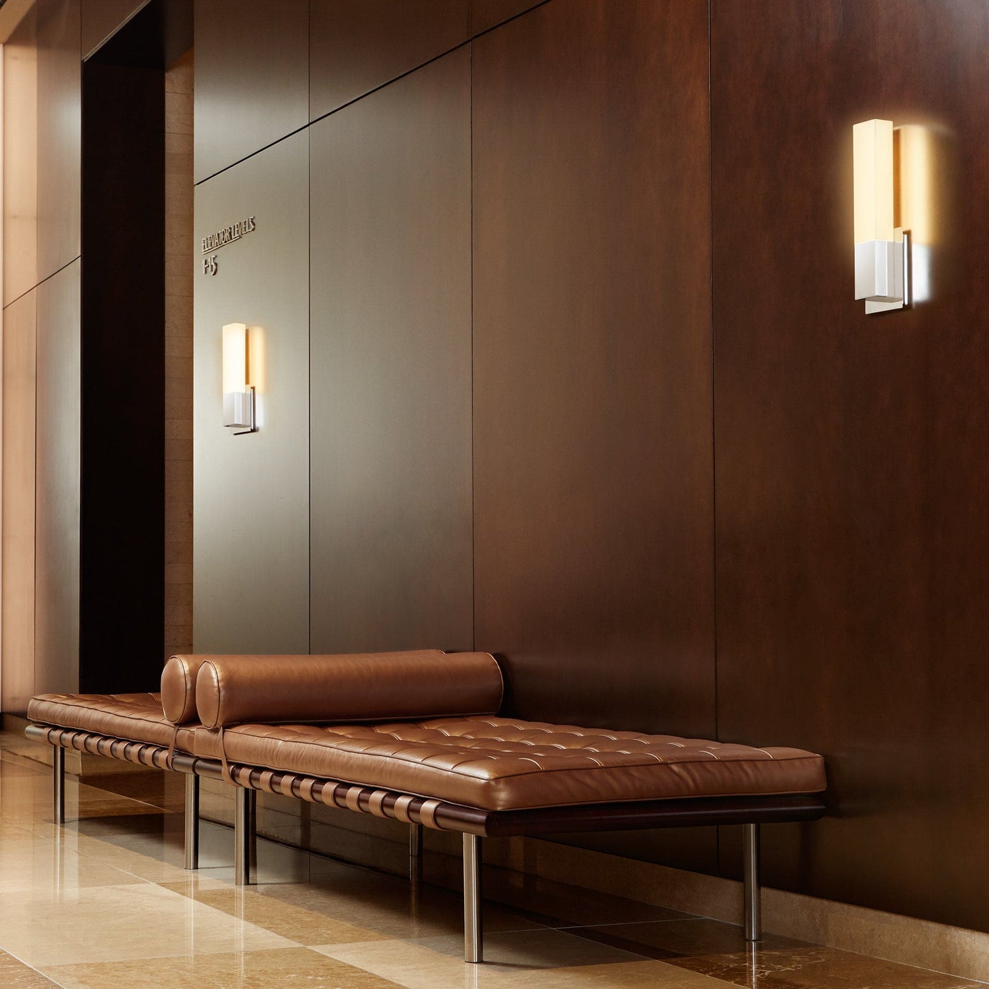 Oxygen Lighting 3-519-40 Sconce, UL Damp Rated, Satin Nickel - Matte White Acrylic Diffuser
